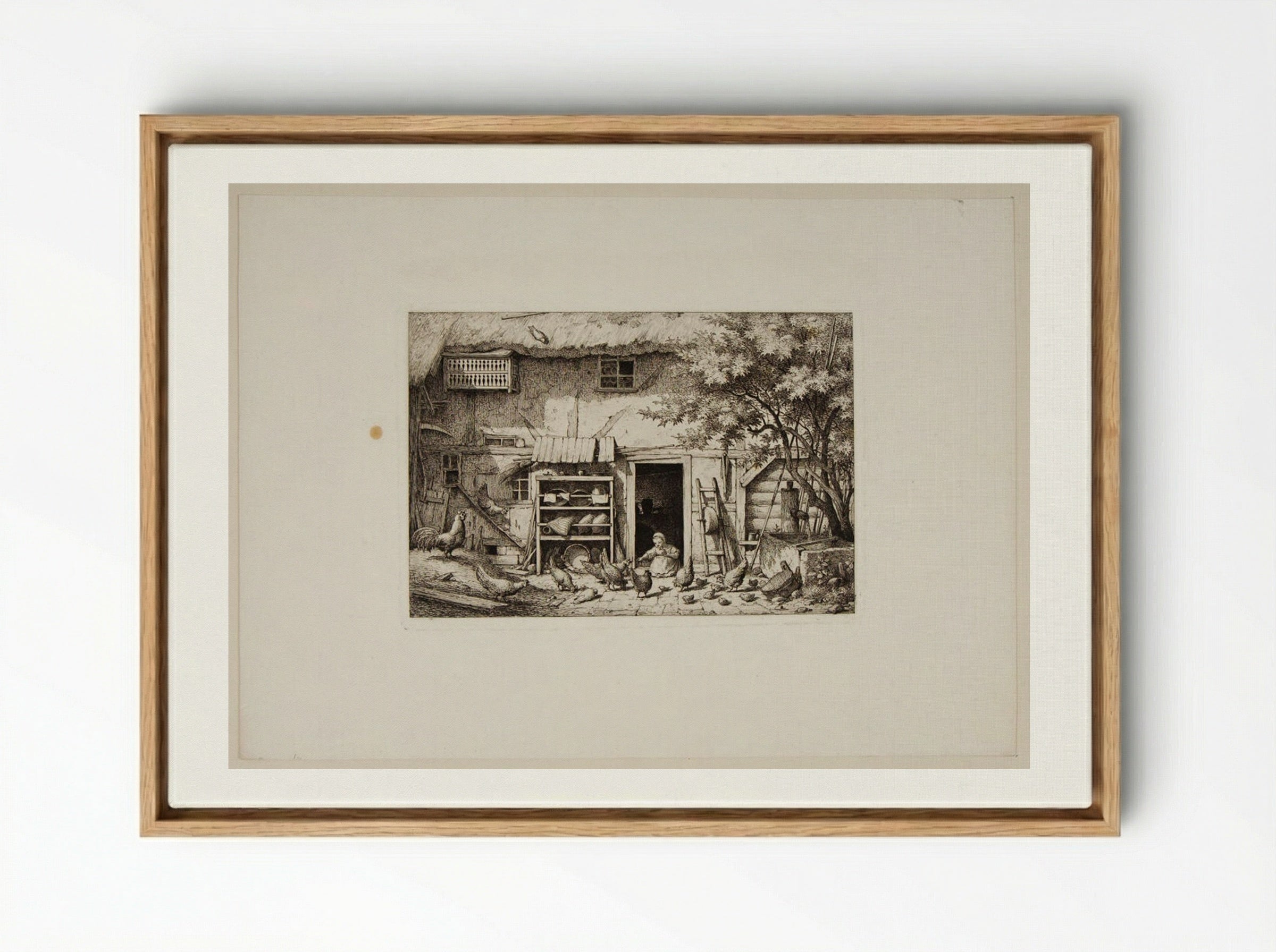 Cottage Door - Otto Wagner - Framed Canvas Wood
