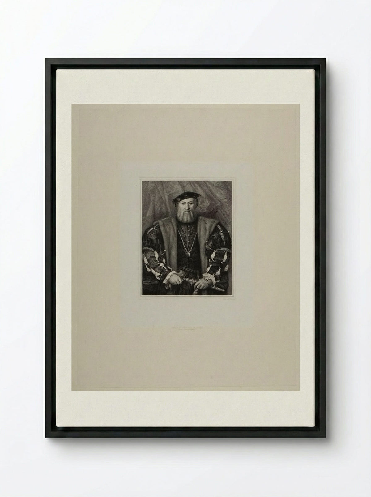 Hubert Morett - Lazarus Gottlieb Sichling - Framed Canvas Black