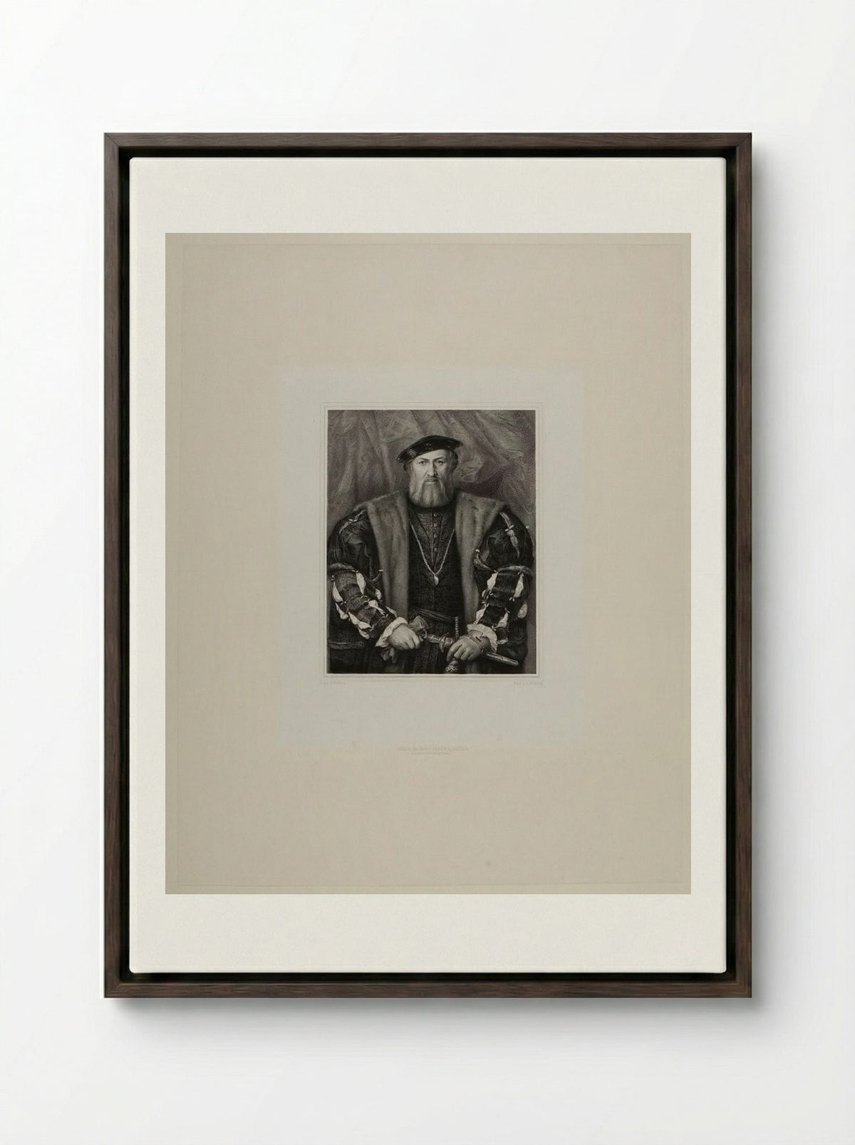 Hubert Morett - Lazarus Gottlieb Sichling - Framed Canvas Dark Wood