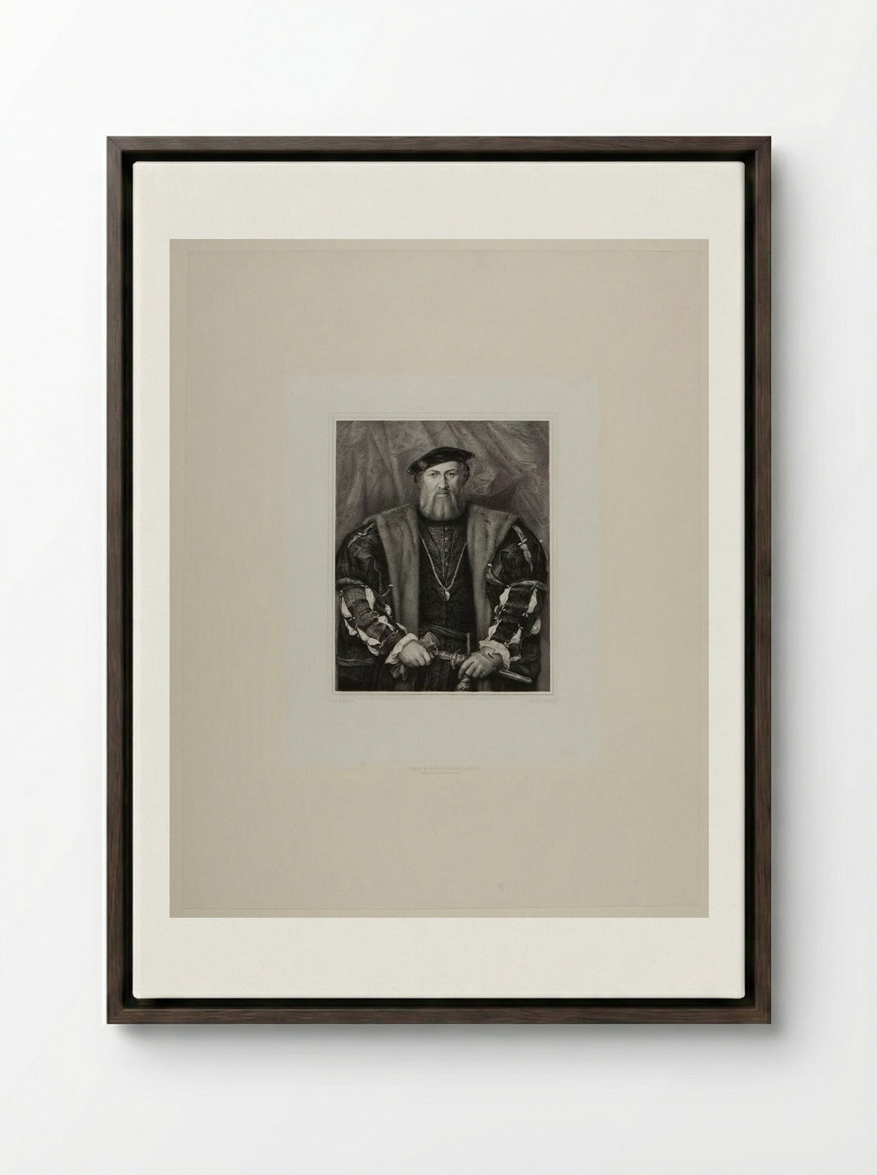 Hubert Morett - Lazarus Gottlieb Sichling - Framed Canvas Dark Wood
