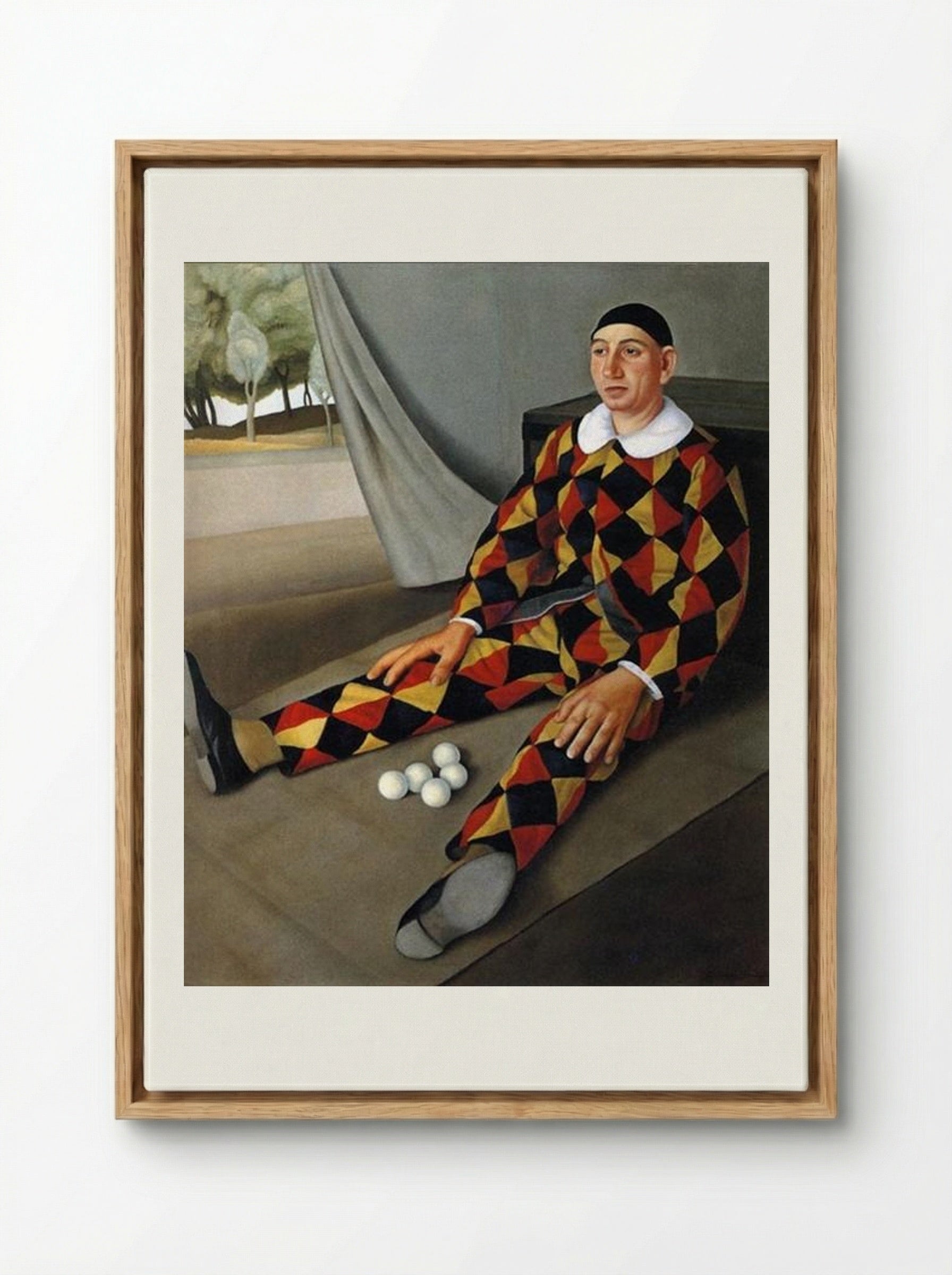 Juggler - Antonio Donghi - Framed Canvas Wood