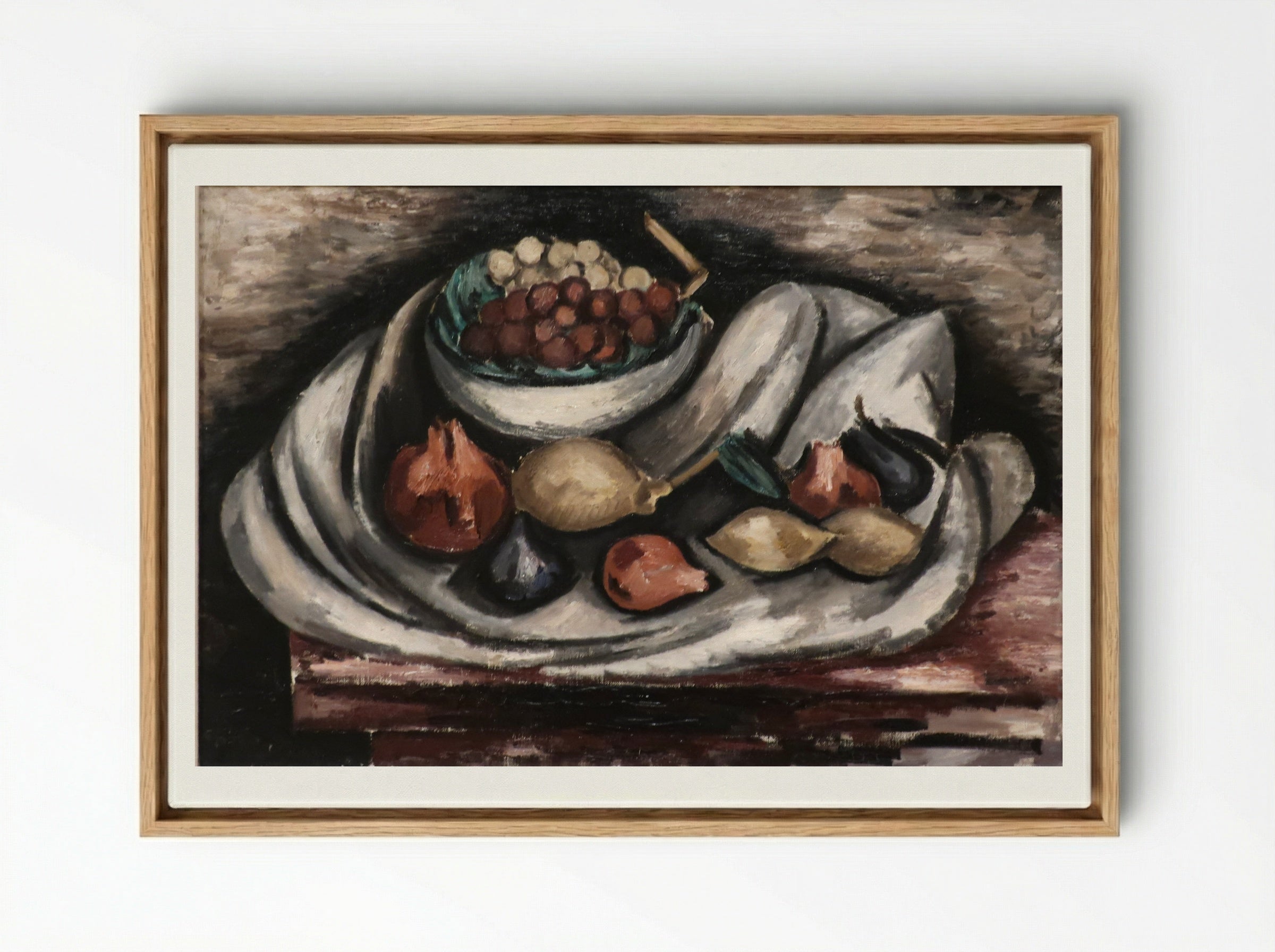 Still Life with Fruit - Marsden Hartley - Framed Canvas Wood