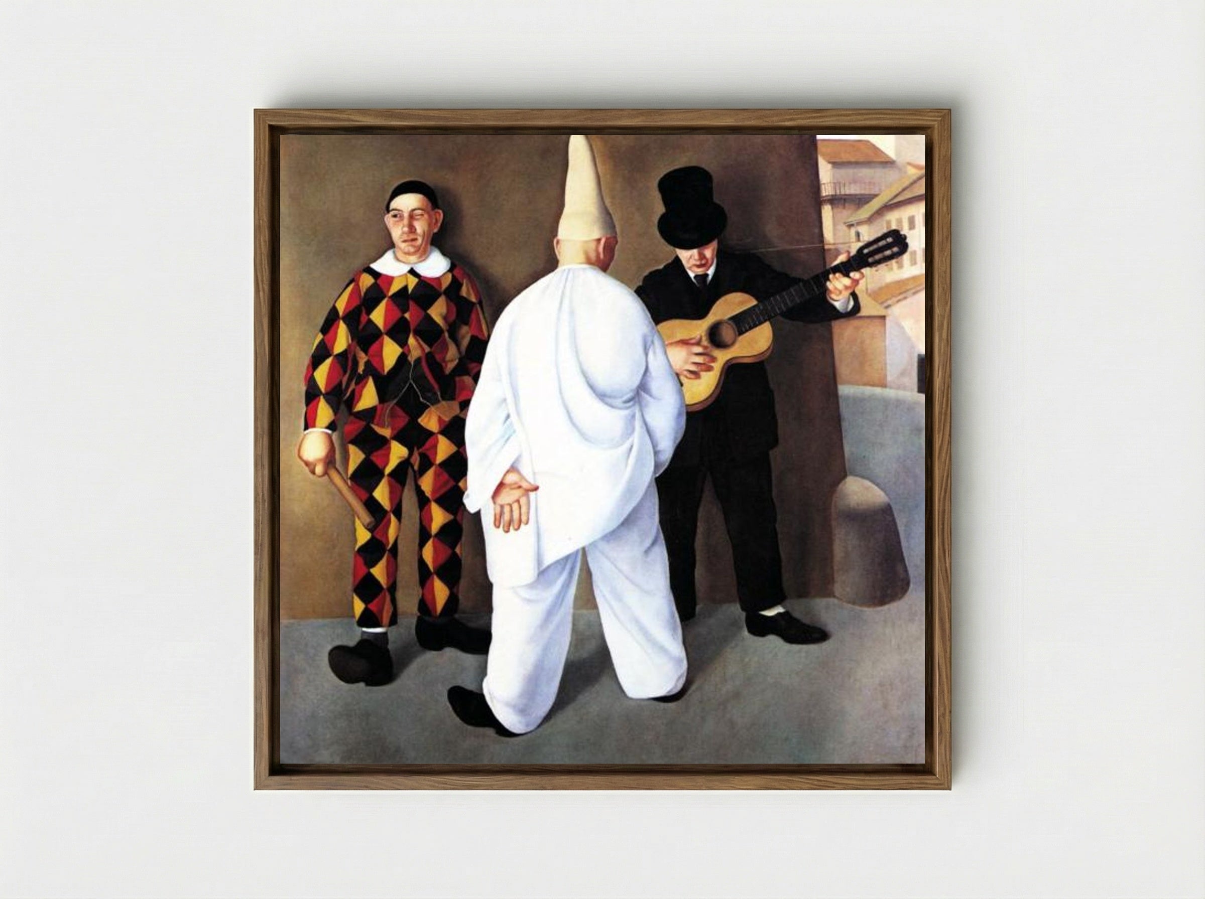 Carnevale - Antonio Donghi - Framed Canvas Wood