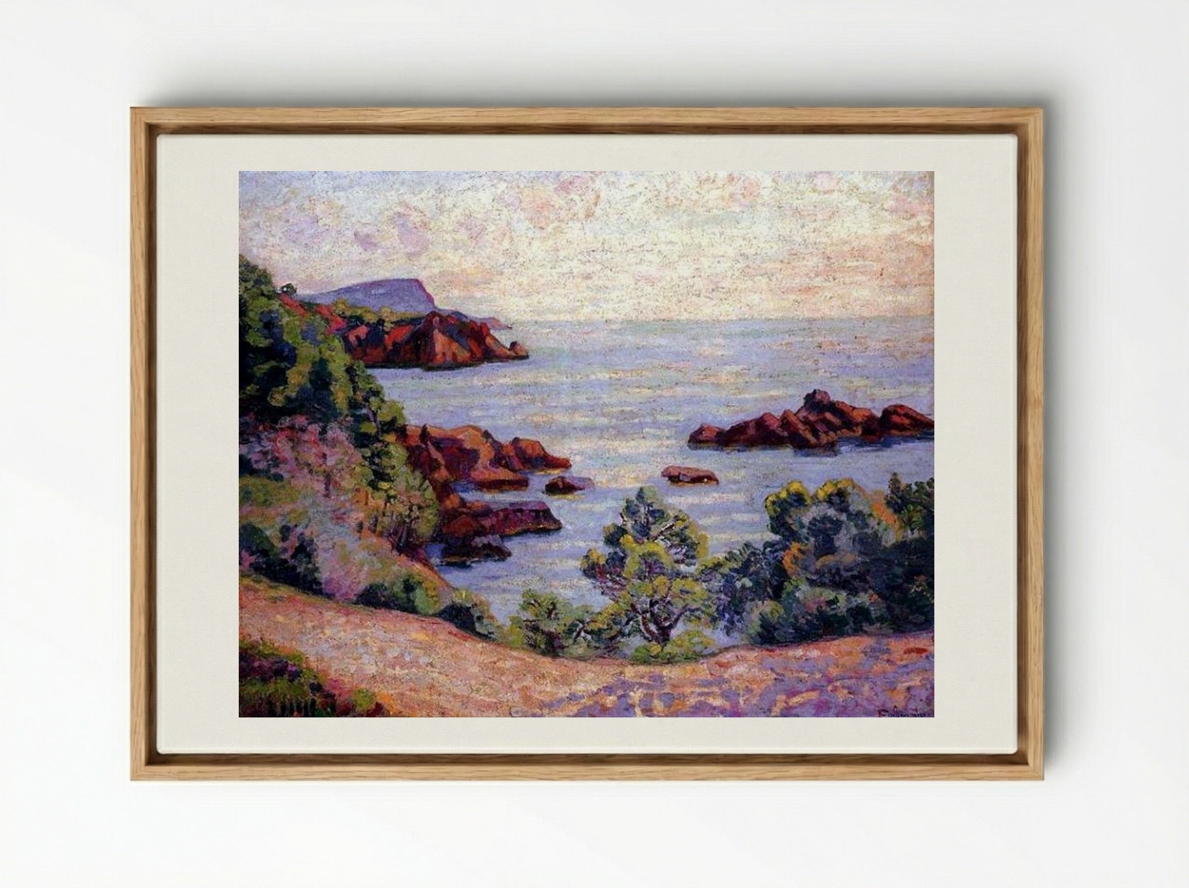 Paysage du Midi - Armand Guillaumin - Framed Canvas Wood