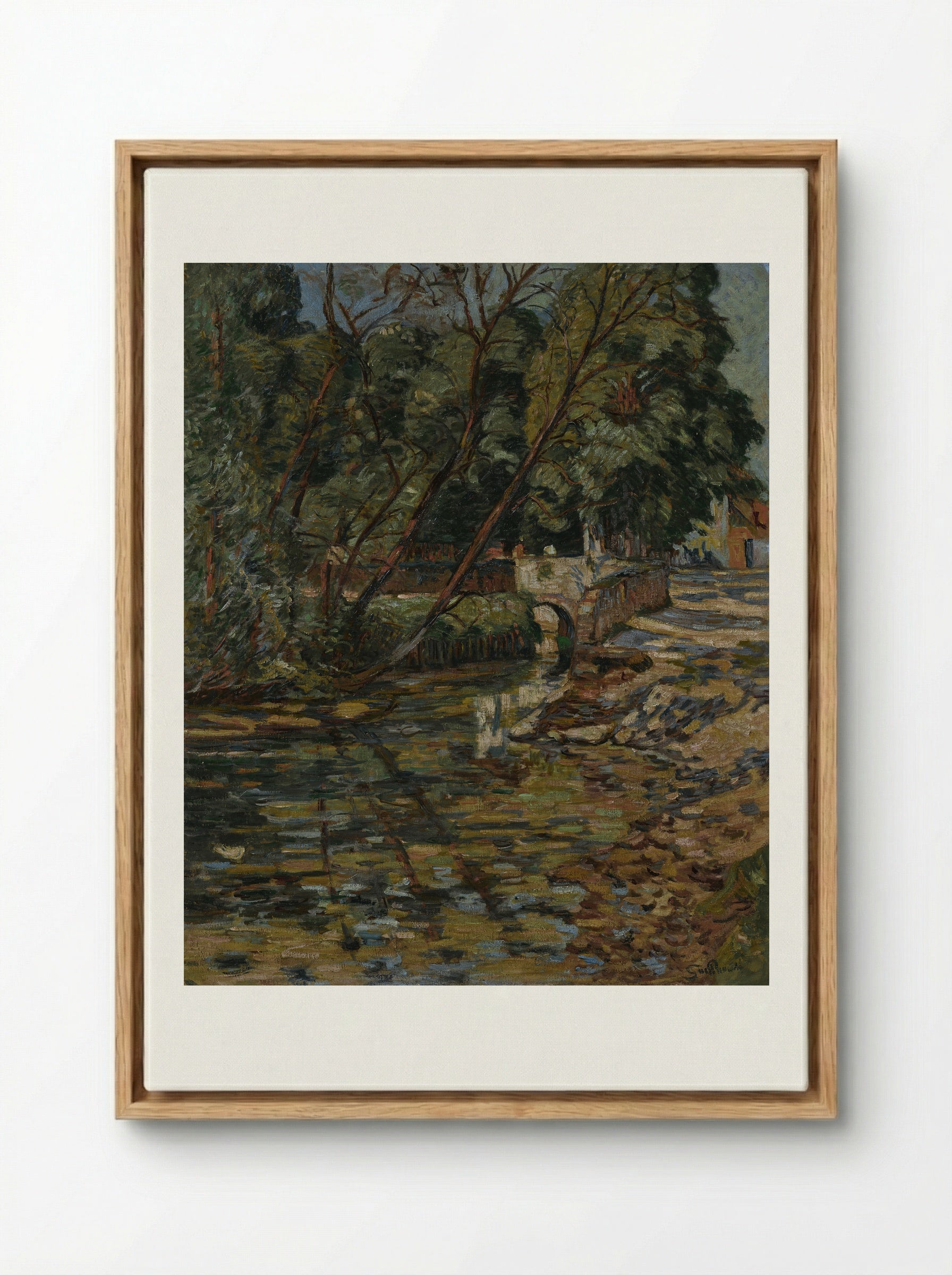 Epinay-sur-Orge - Armand Guillaumin - Framed Canvas Wood