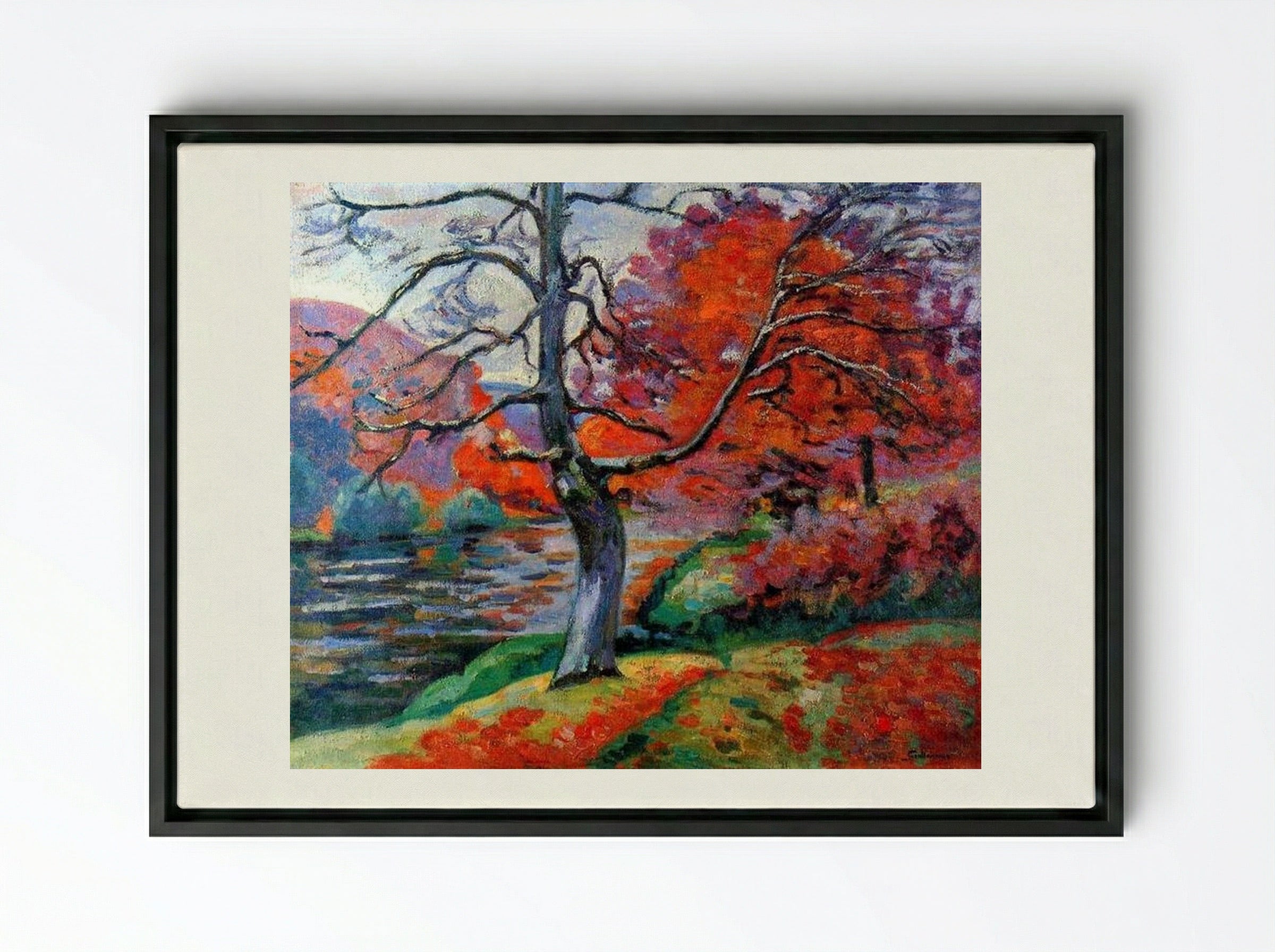 Echo Rock - Armand Guillaumin - Framed Canvas Black