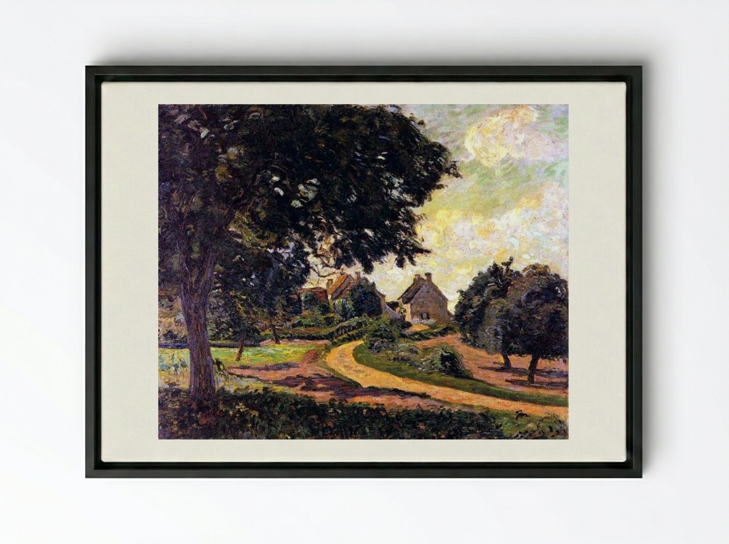 Après la pluie - Armand Guillaumin - Framed Canvas Black