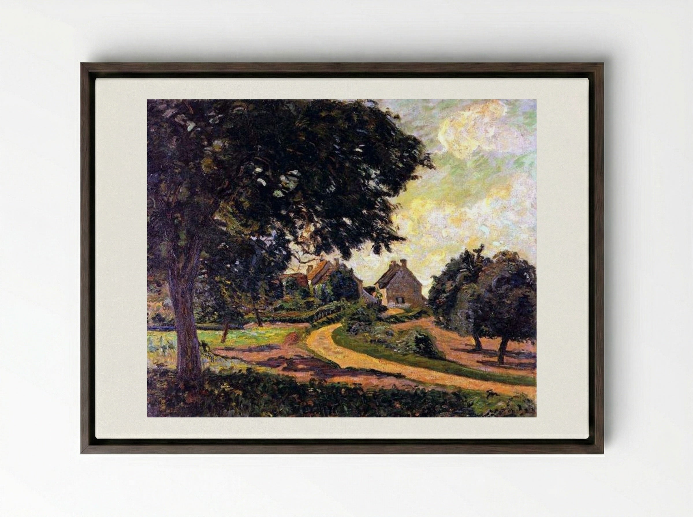 Après la pluie - Armand Guillaumin - Framed Canvas Dark Wood