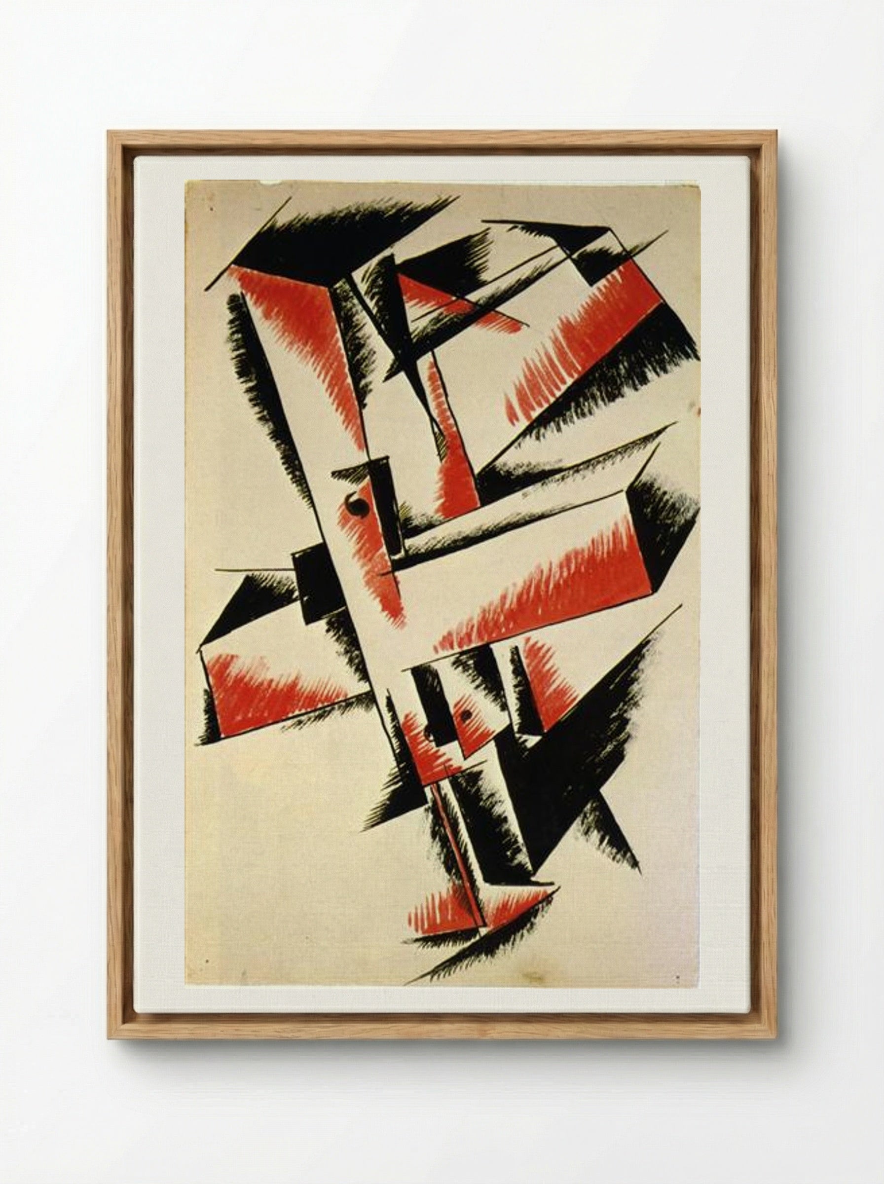 Spatial Force Construction - Lyubov Popova - Framed Canvas Wood
