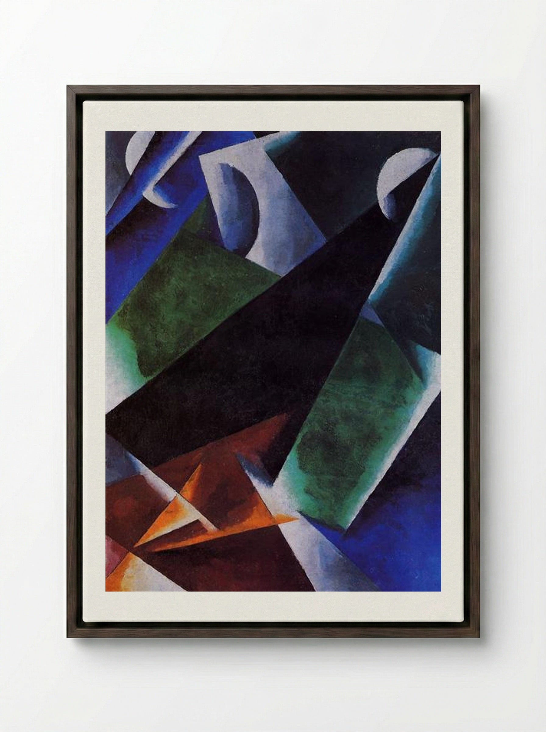 Painterly-Architectonic - Lyubov Popova - Framed Canvas Dark Wood