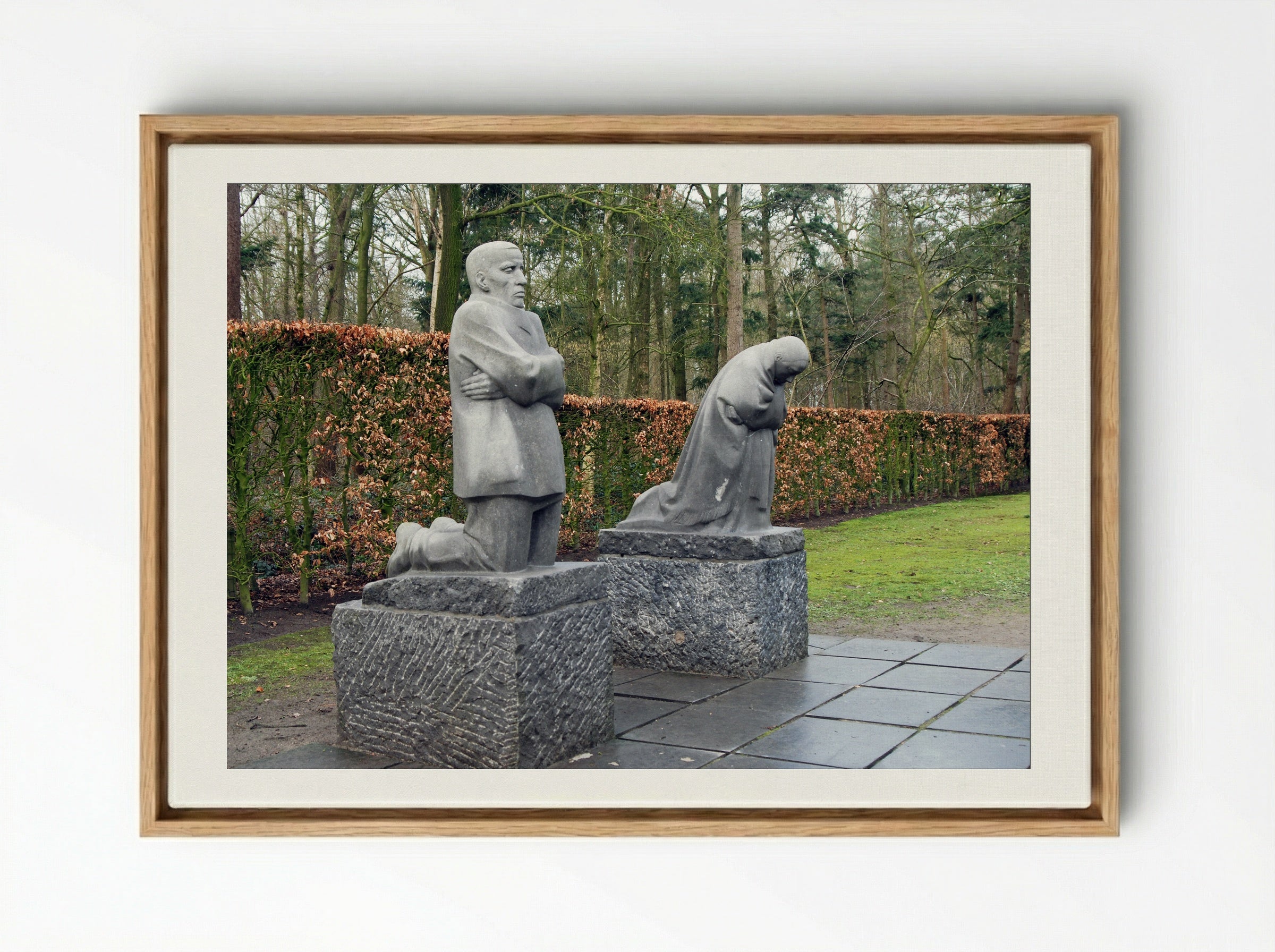 The Parents - Käthe Kollwitz - Framed Canvas Wood