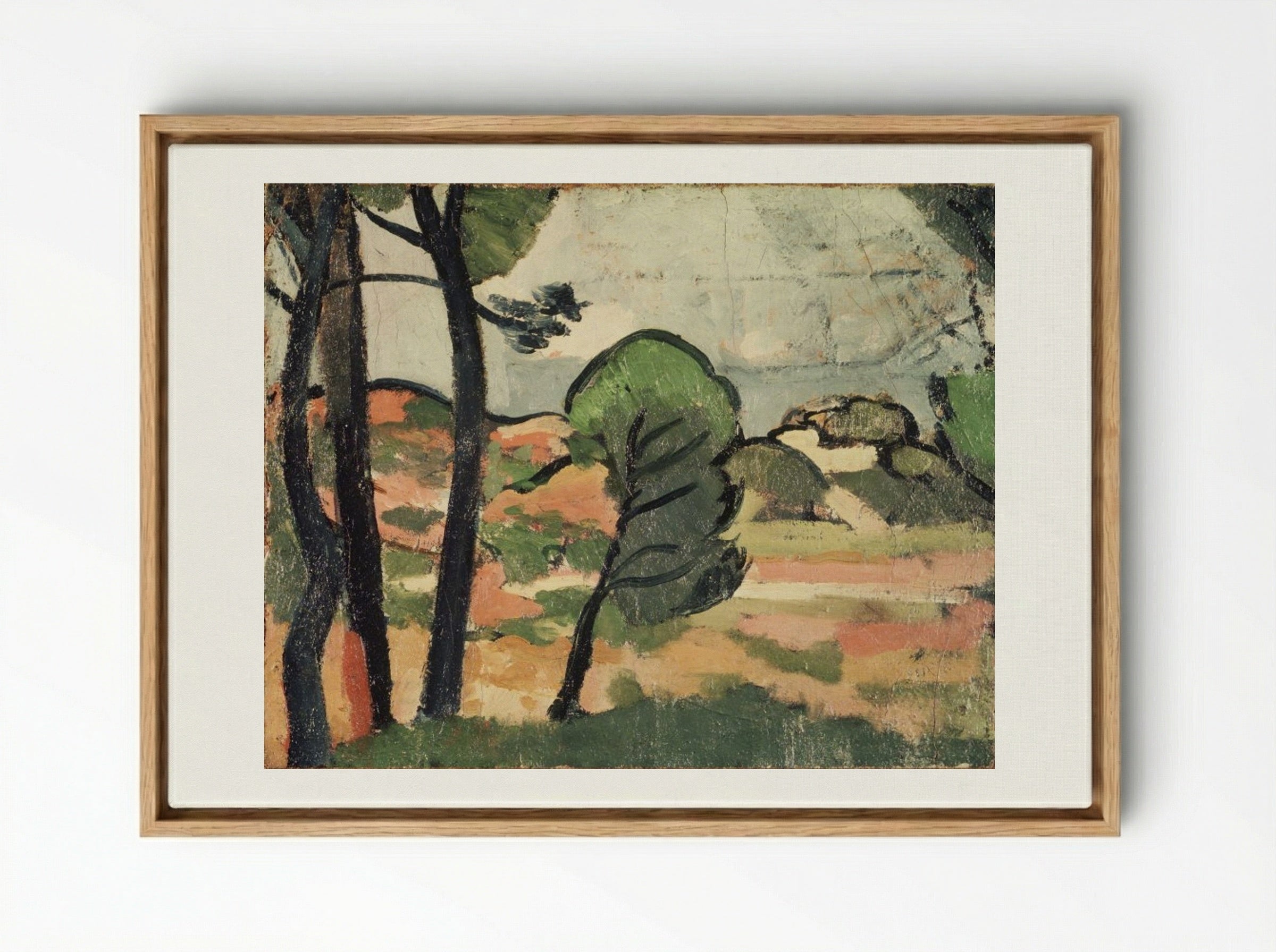Landscape, Provence - André Derain - Framed Canvas Wood