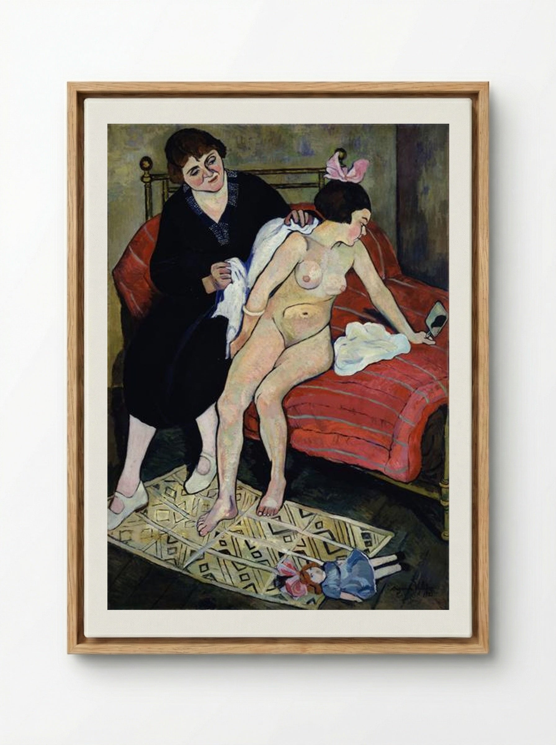 The Cast-Off Doll - Suzanne Valadon - Framed Canvas Wood