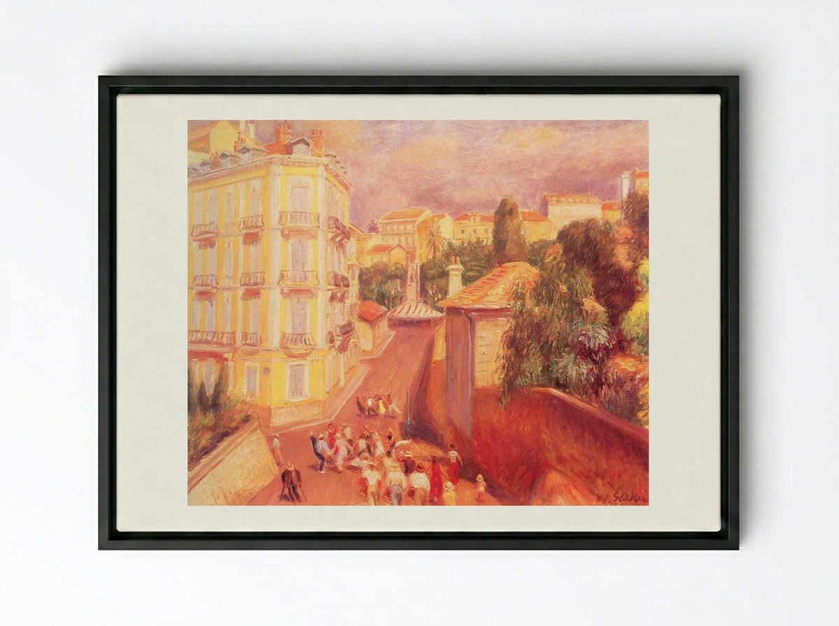 Fête de Suquet - William James Glackens - Framed Canvas Black