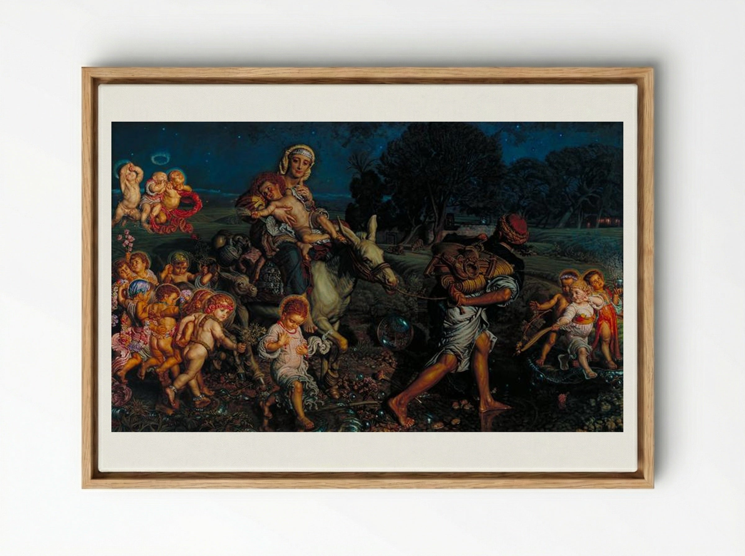 The Triumph of the Innocents - William Holman Hunt - Framed Canvas Wood