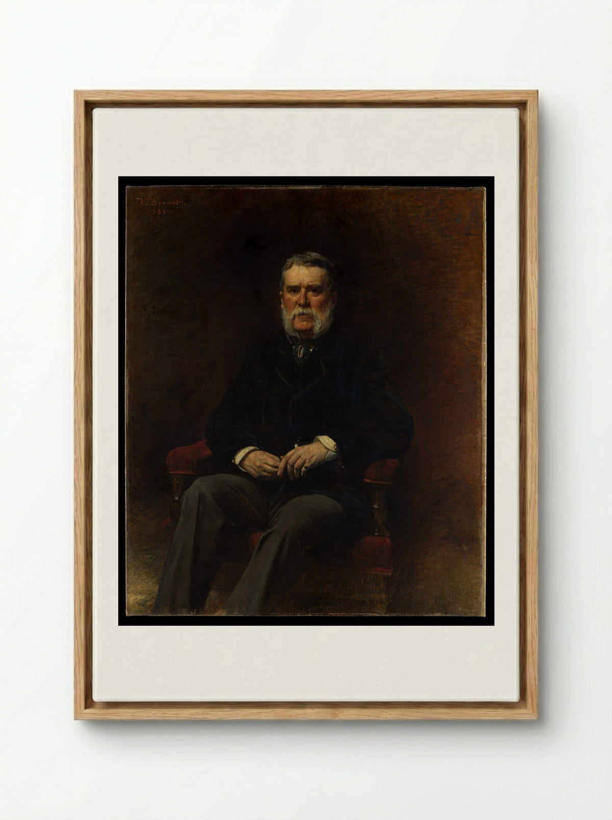 John Taylor Johnston - Léon Bonnat - Framed Canvas Wood