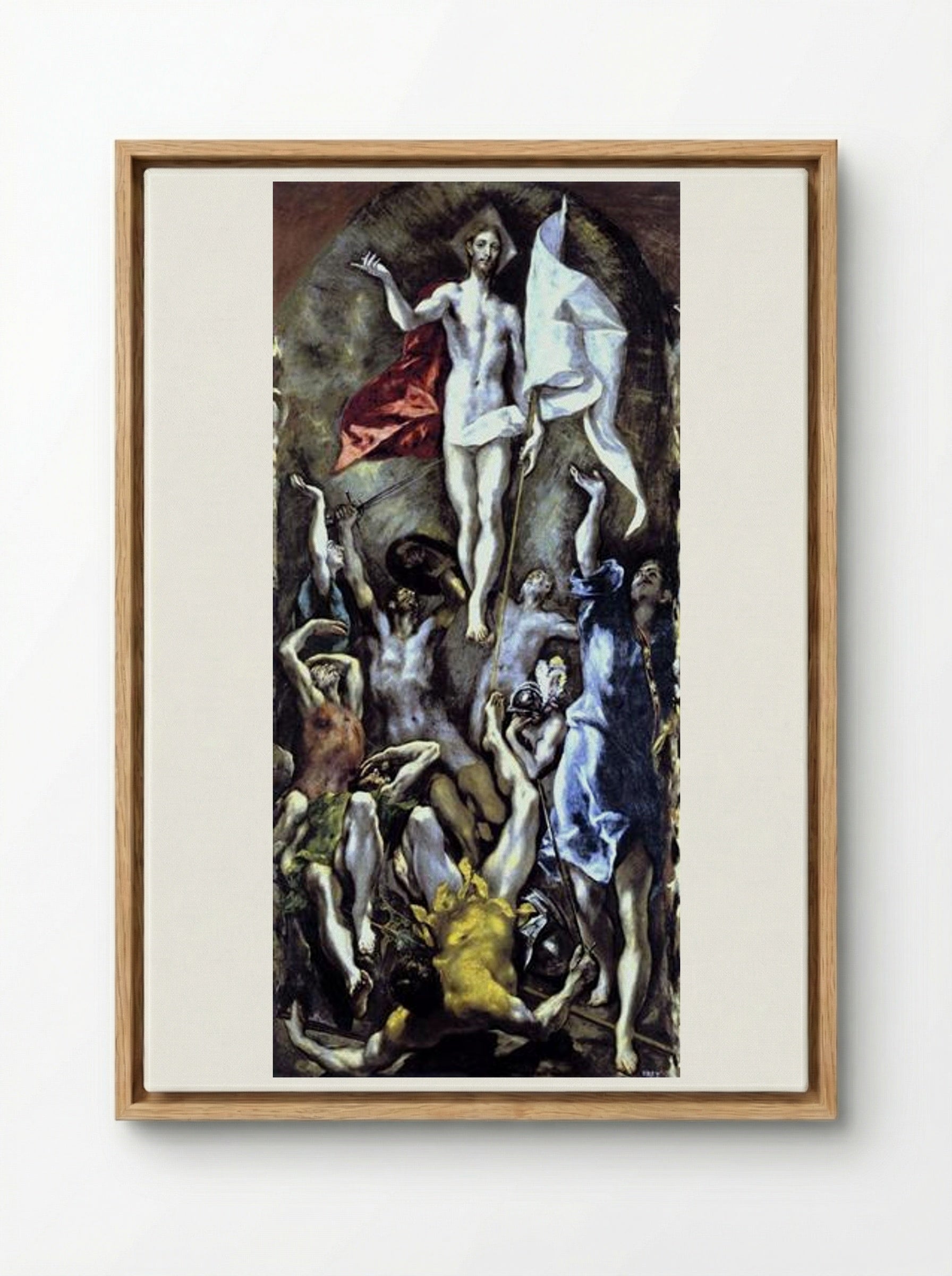 The Resurrection - El Greco - Framed Canvas Wood