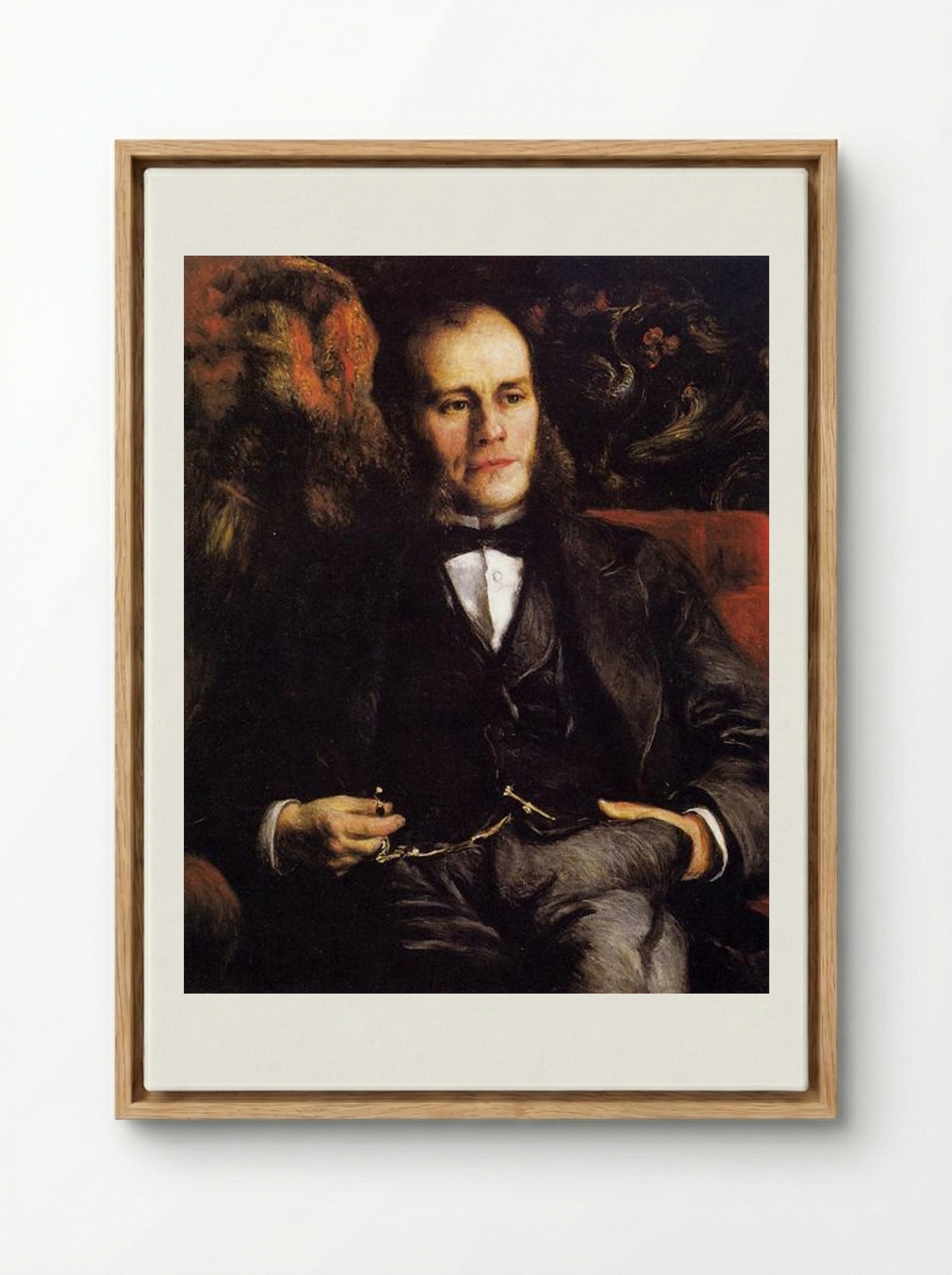 Portrait of Pierre Henri Renoir - Pierre-Auguste Renoir - Framed Canvas Wood