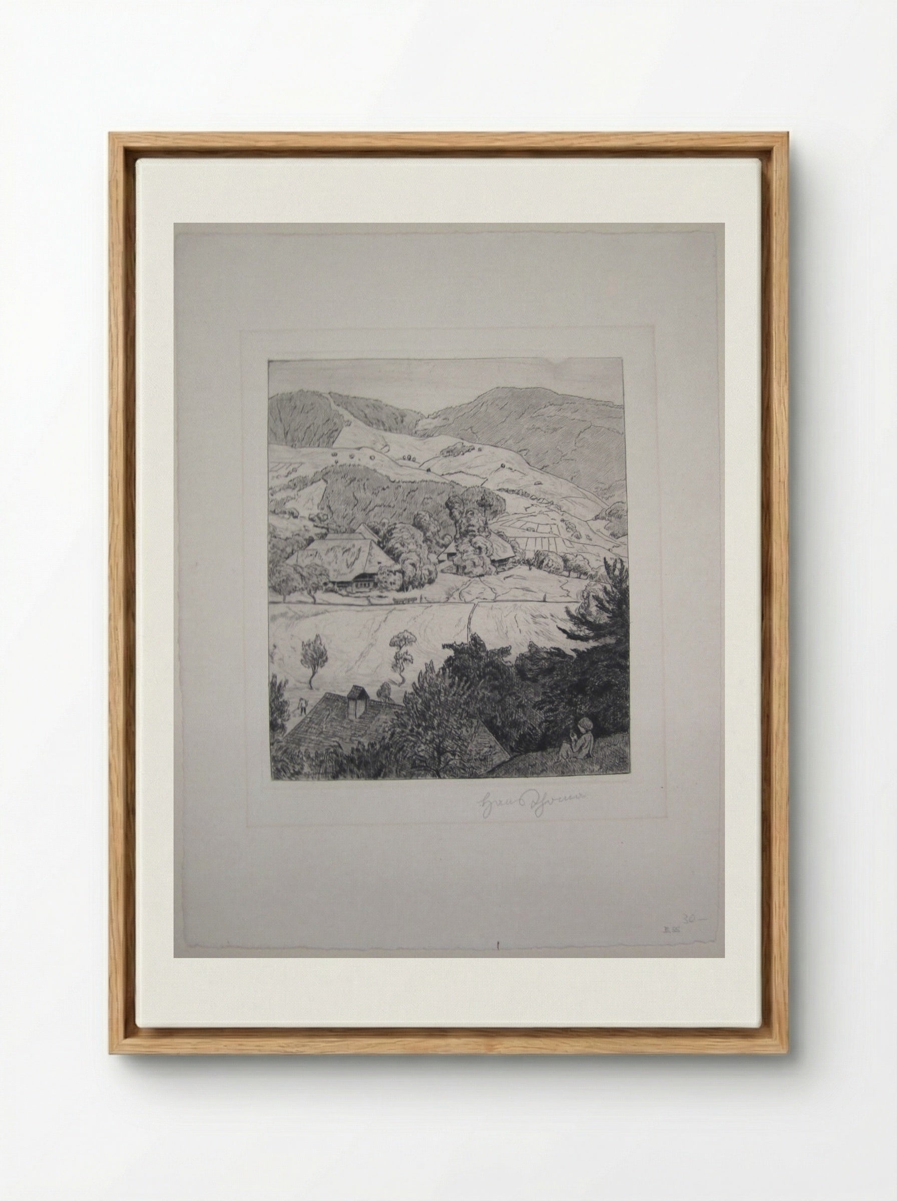Schönenberg - Hans Thoma - Framed Canvas Wood