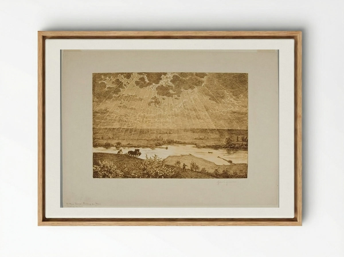 Springtime in the Region of the Main - Hans Thoma - Framed Canvas Wood