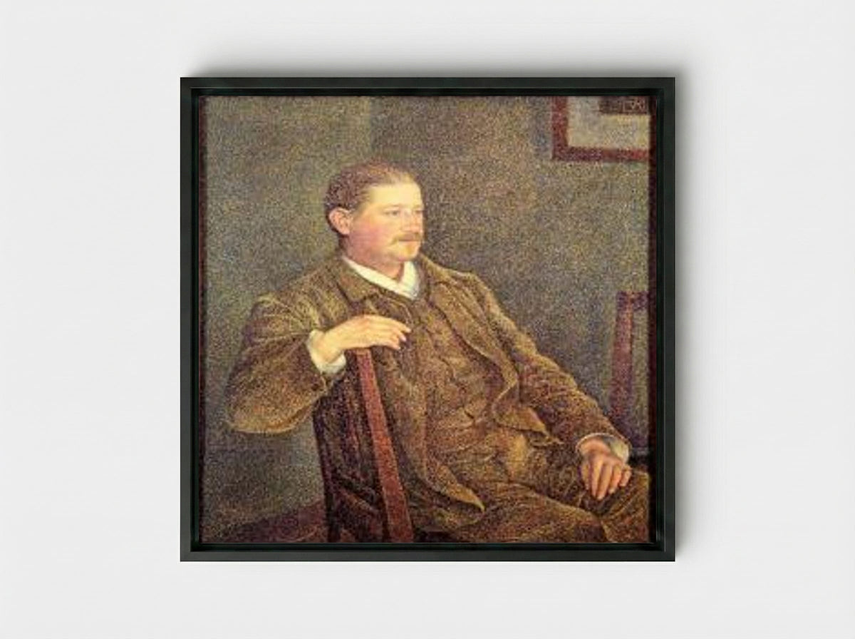 Five Minutes Late - Auguste Toulmouche - Framed Canvas Black