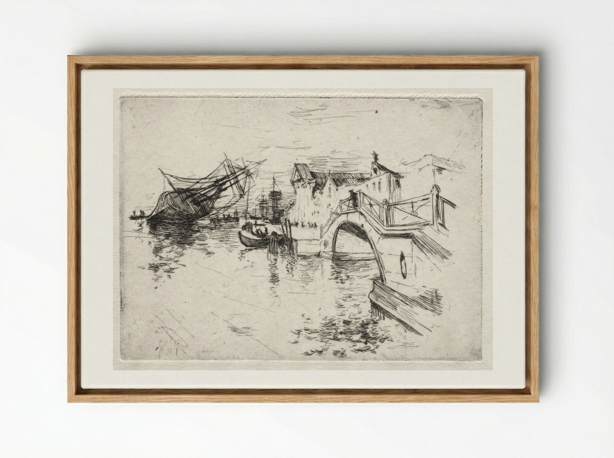 Venice - John Henry Twachtman - Framed Canvas Wood