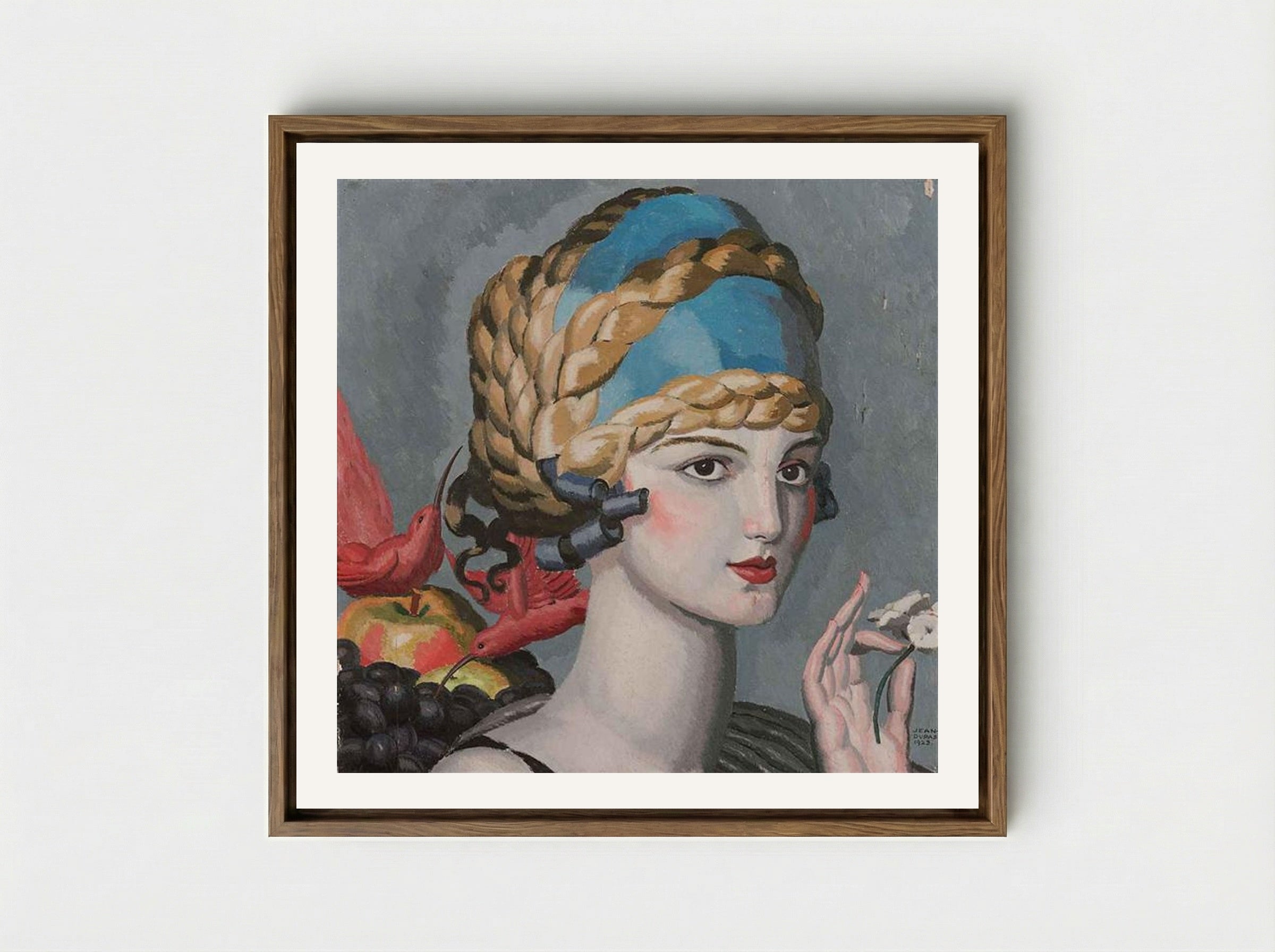 Pomone (Mlle Marguerite Grain) - Jean Dupas - Framed Canvas Wood