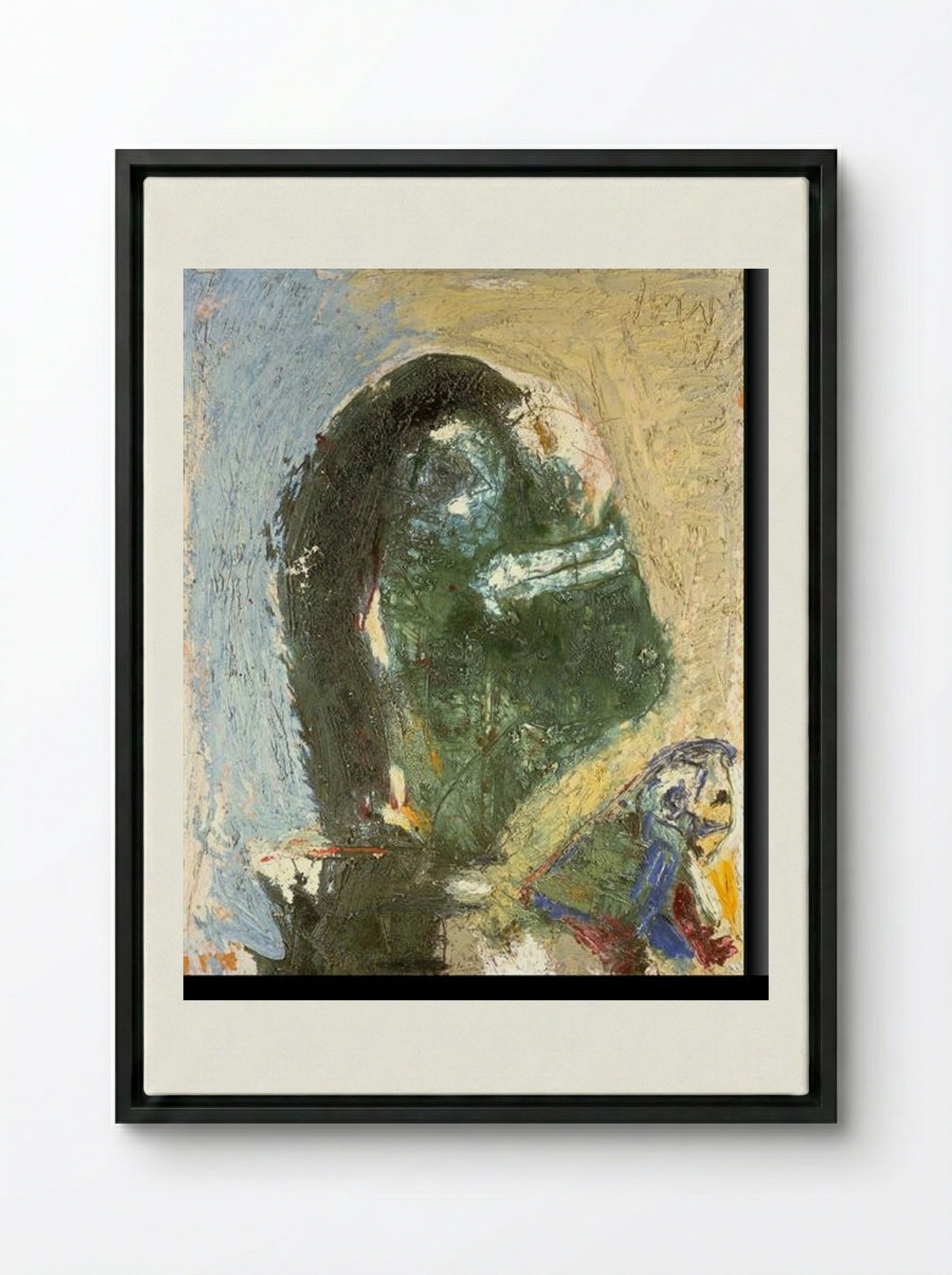 The Timid Proud One - Asger Jorn - Framed Canvas Black