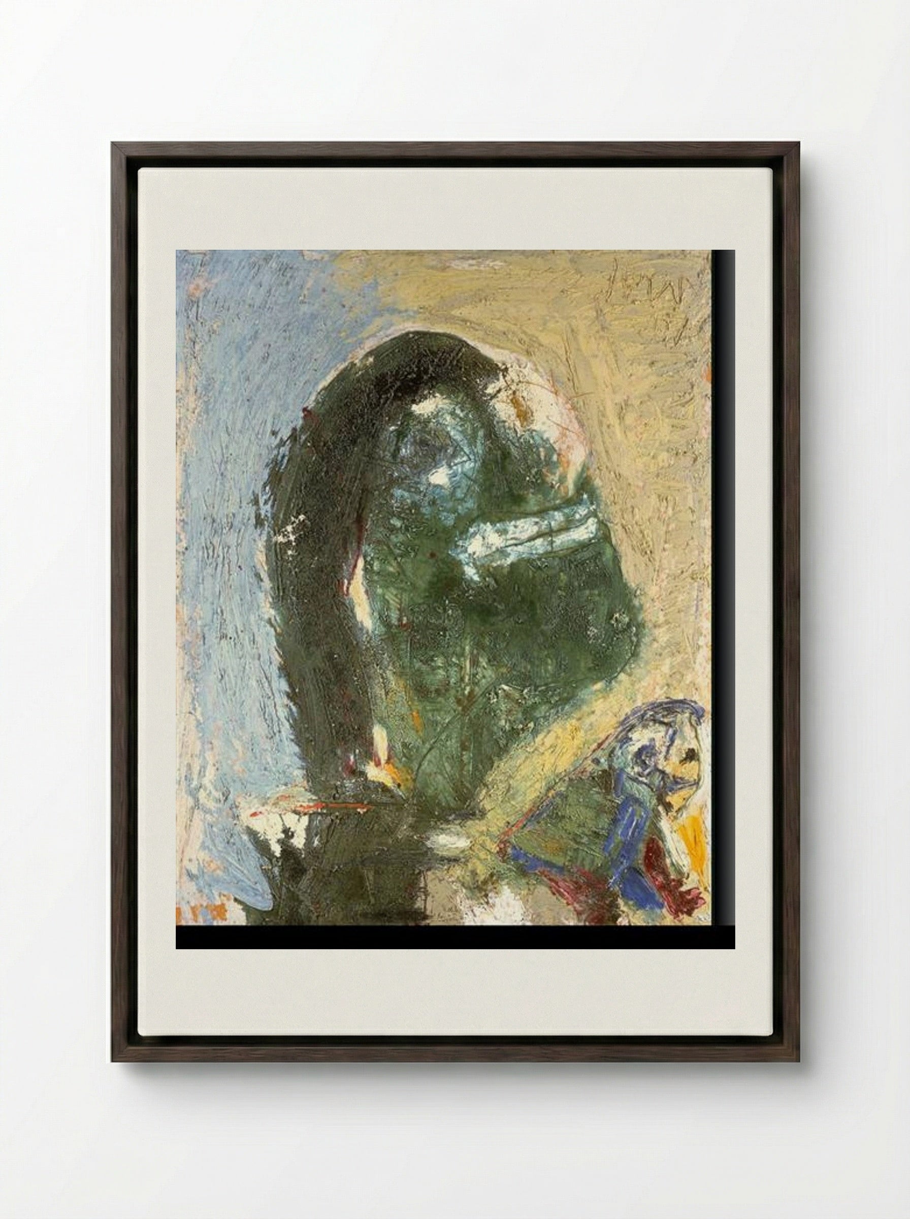The Timid Proud One - Asger Jorn - Framed Canvas Dark Wood