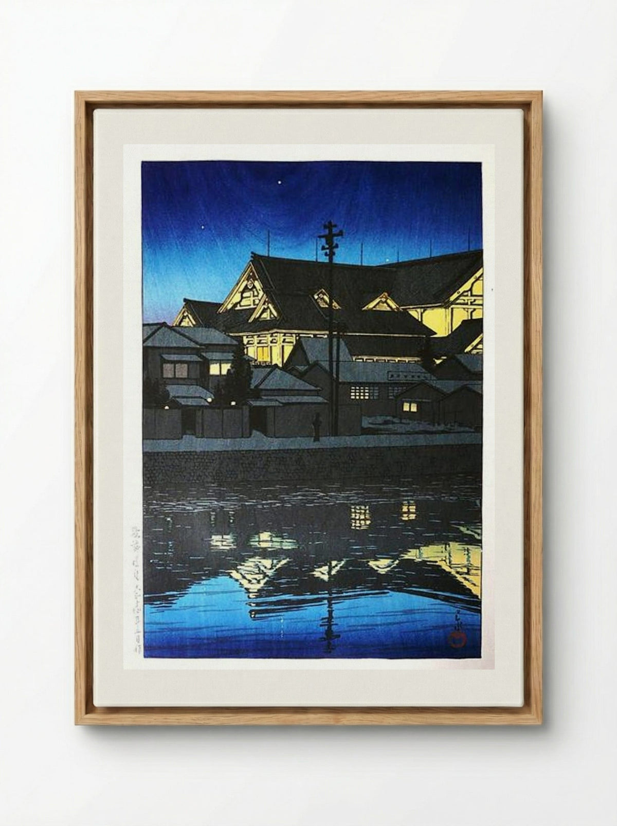Kabuki Theatre - Hasui Kawase - Framed Canvas Wood