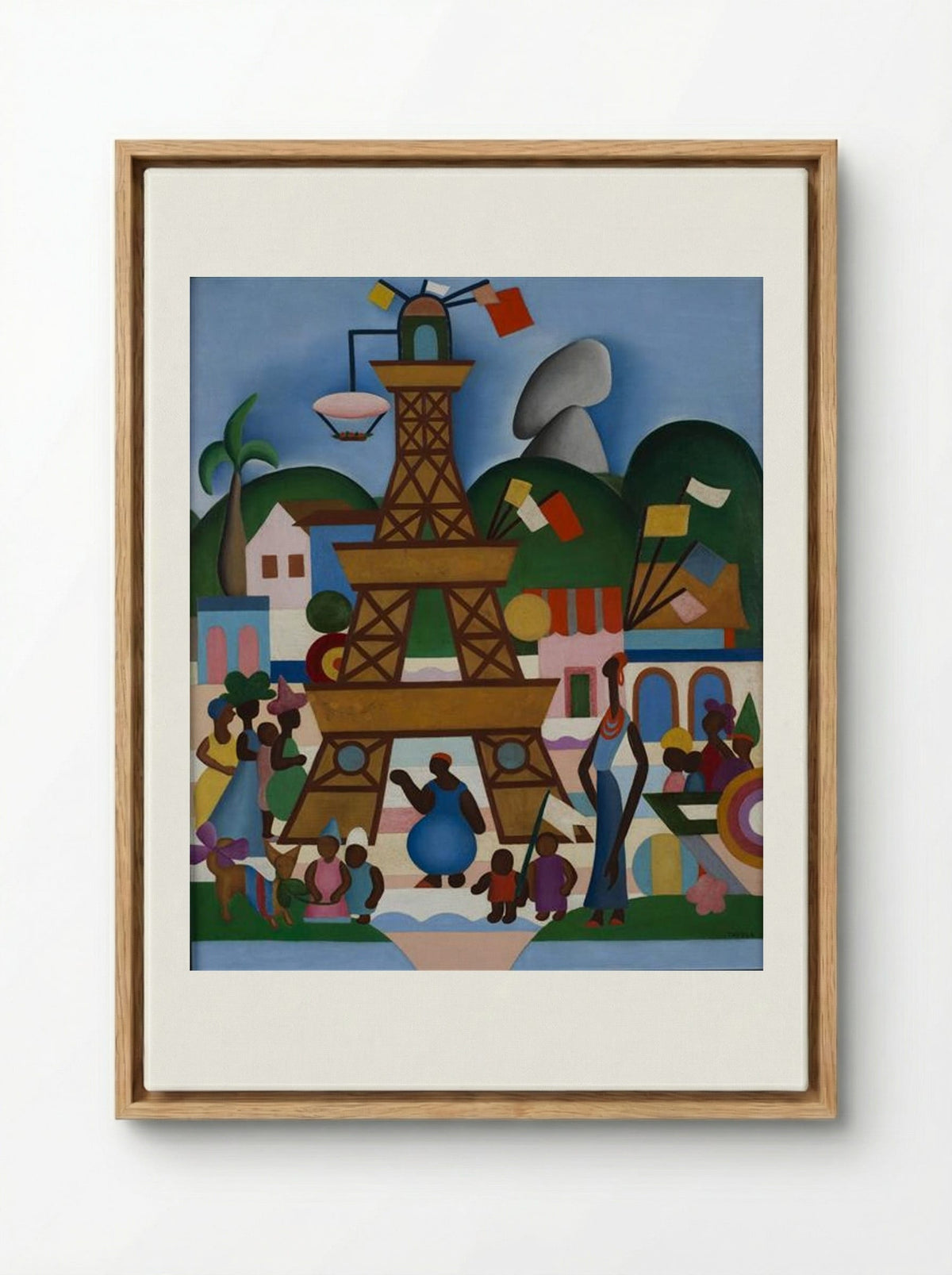 Carnaval em Madureira - Tarsila do Amaral - Framed Canvas Wood