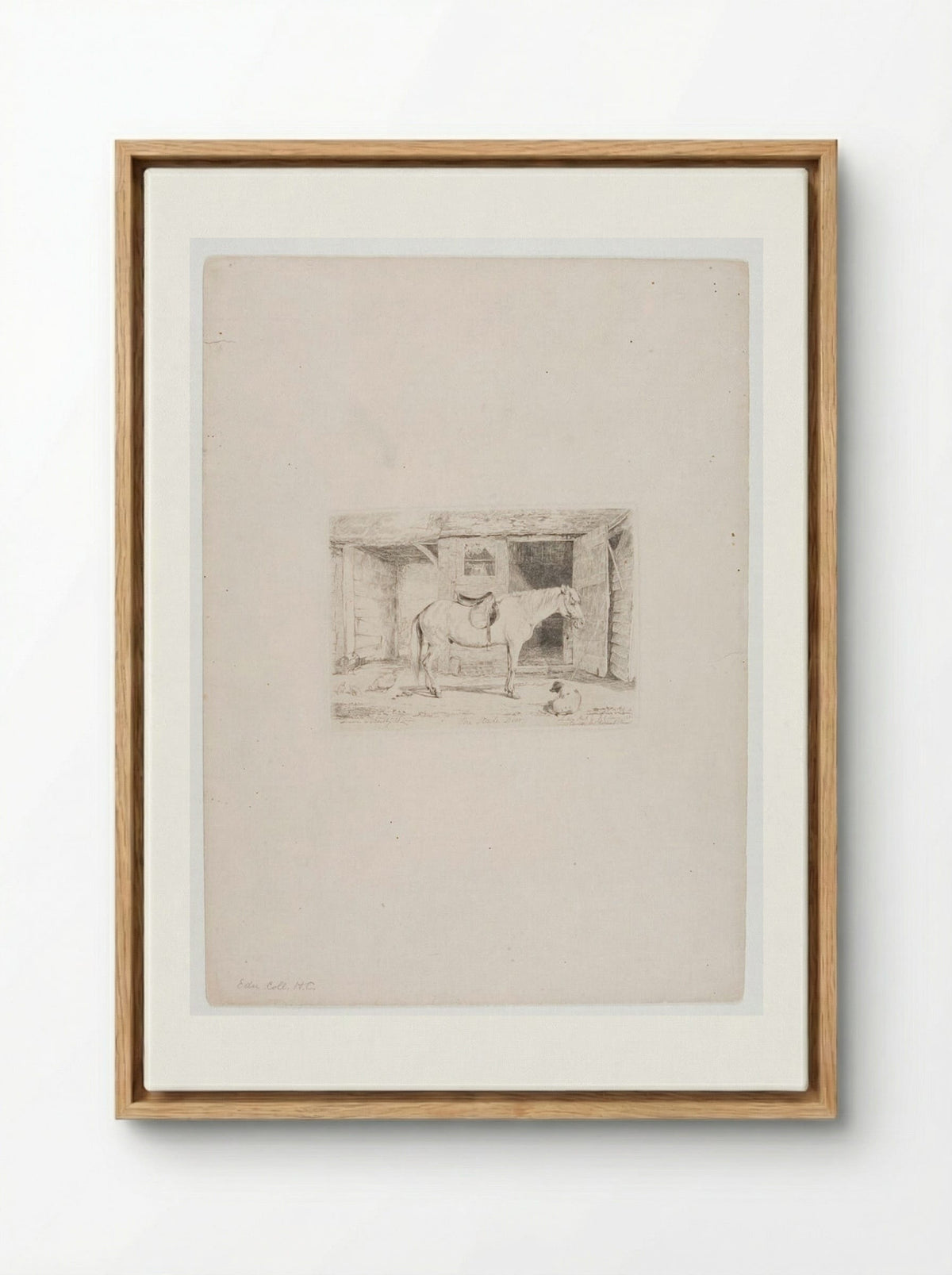 Stable Door - John Frederick Lewis - Framed Canvas Wood