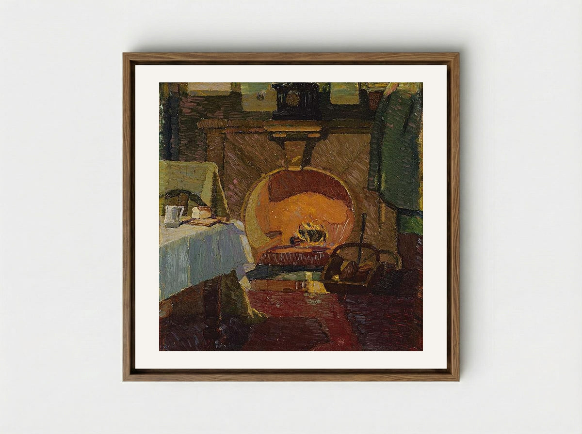 Firelight - Grace Cossington Smith - Framed Canvas Wood