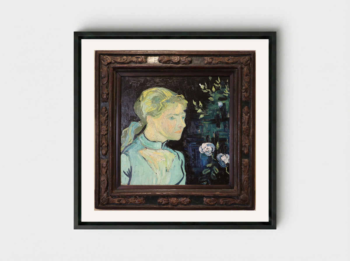 Adeline Ravoux - Vincent van Gogh - Framed Canvas Black