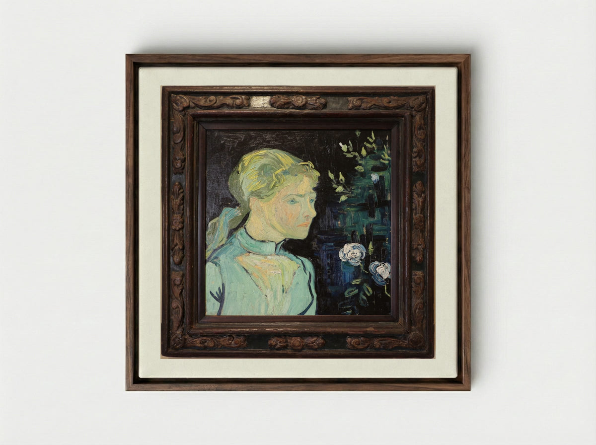 Adeline Ravoux - Vincent van Gogh - Framed Canvas Dark Wood
