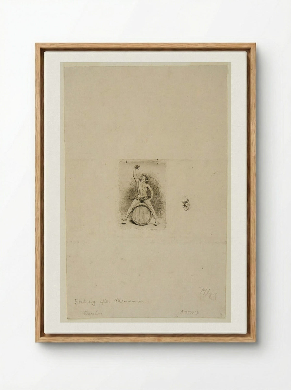 Bacchus - Jean-Louis-Ernest Meissonier - Framed Canvas Wood