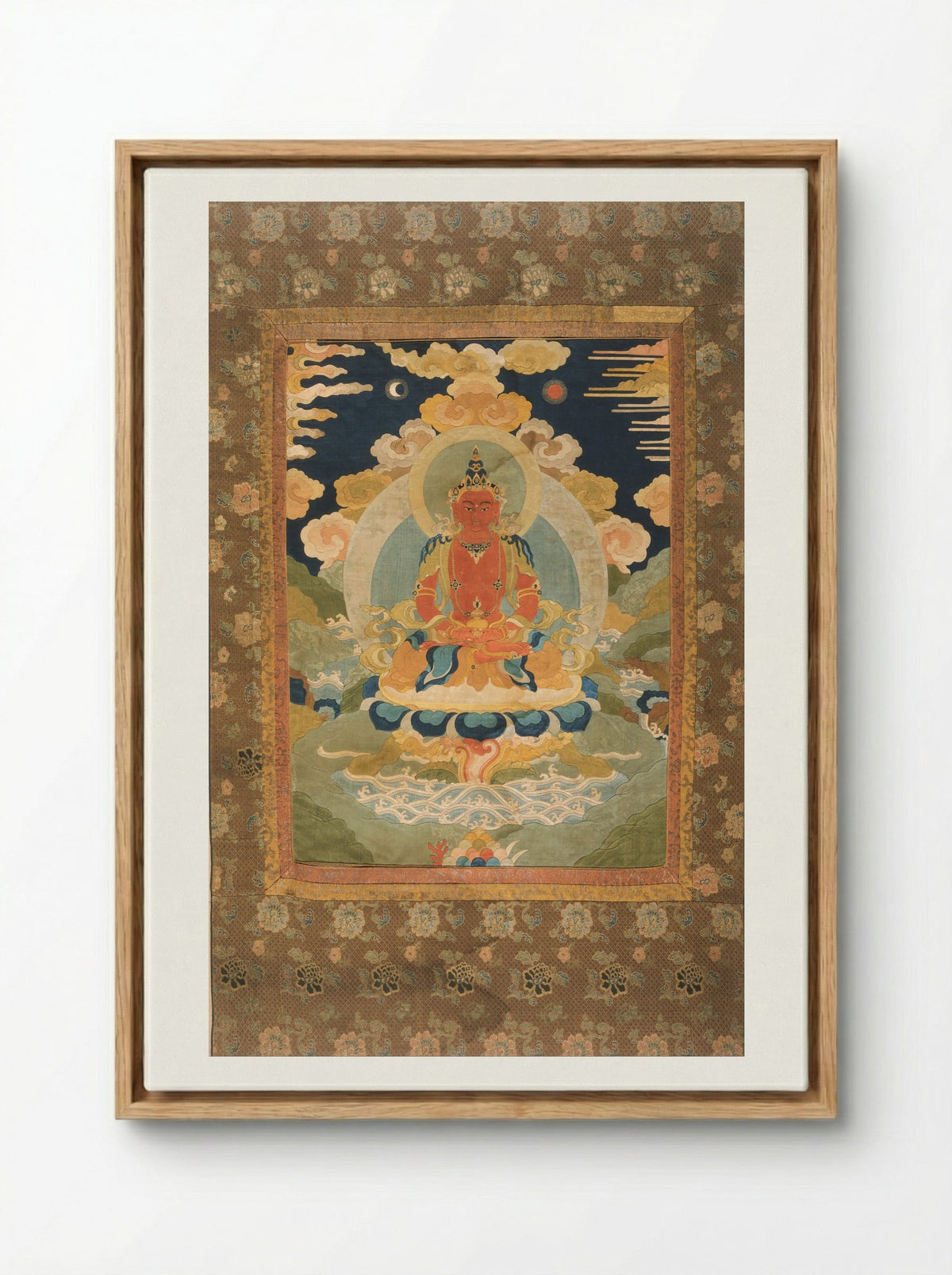 Bodhisattva from Mogao Cave 329 - Unknown Artist - Framed Canvas Wood