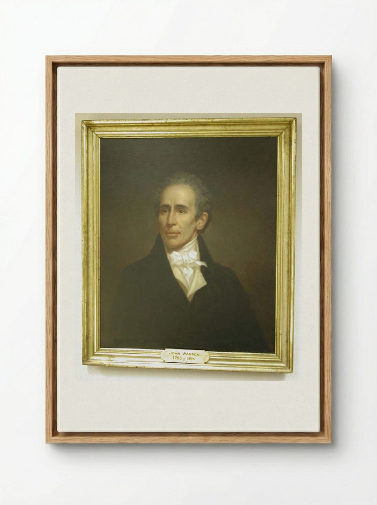 John Warren (1753-1815), after Rembrandt Peale - Fine Art Print - Framed Canvas Wood