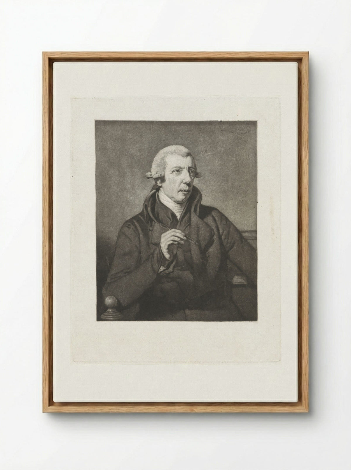 Portrait of a Gentleman - Reinier Vinkeles - Framed Canvas Wood