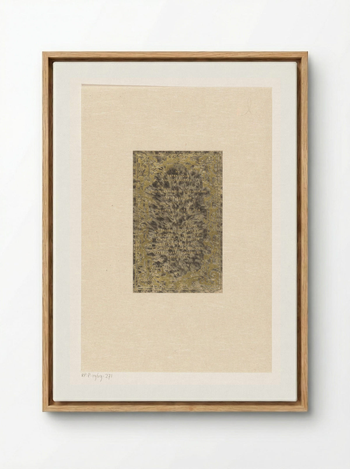 Huldeblijk aan Mr. Pieter Julius van Wijngaarden - Carel Adolph Lion Cachet - Framed Canvas Wood