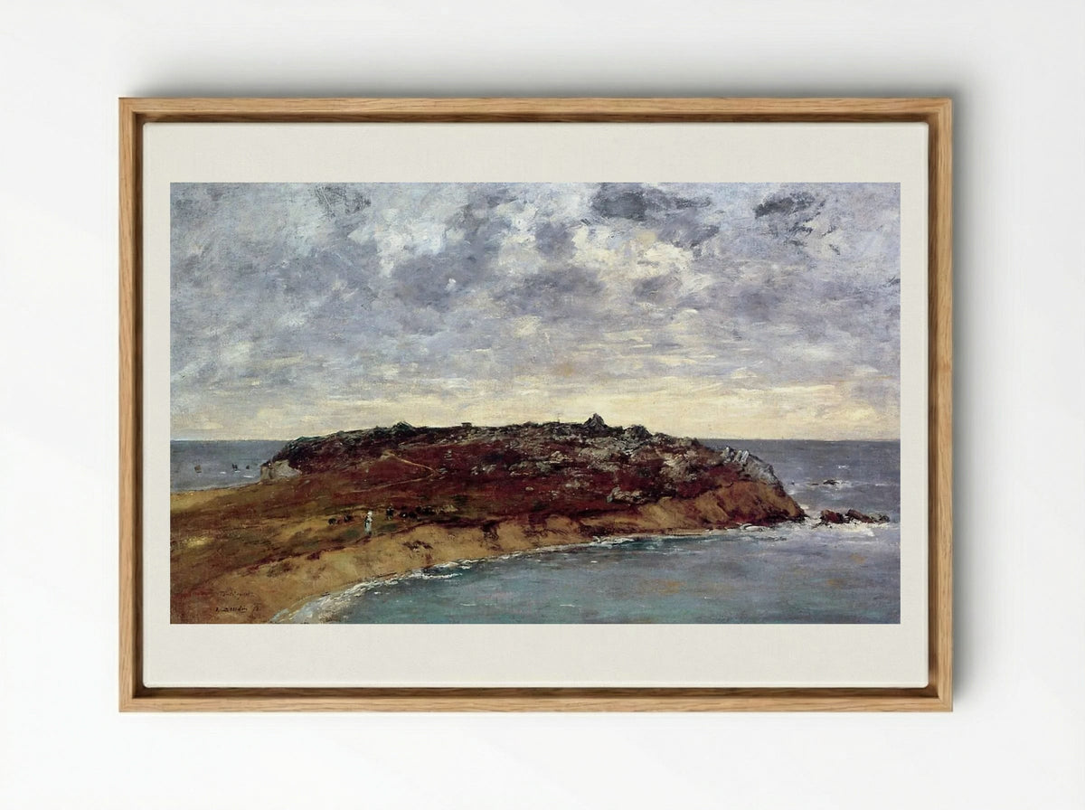 Camaret, Le Toulinguet - Eugène Boudin - Framed Canvas Wood