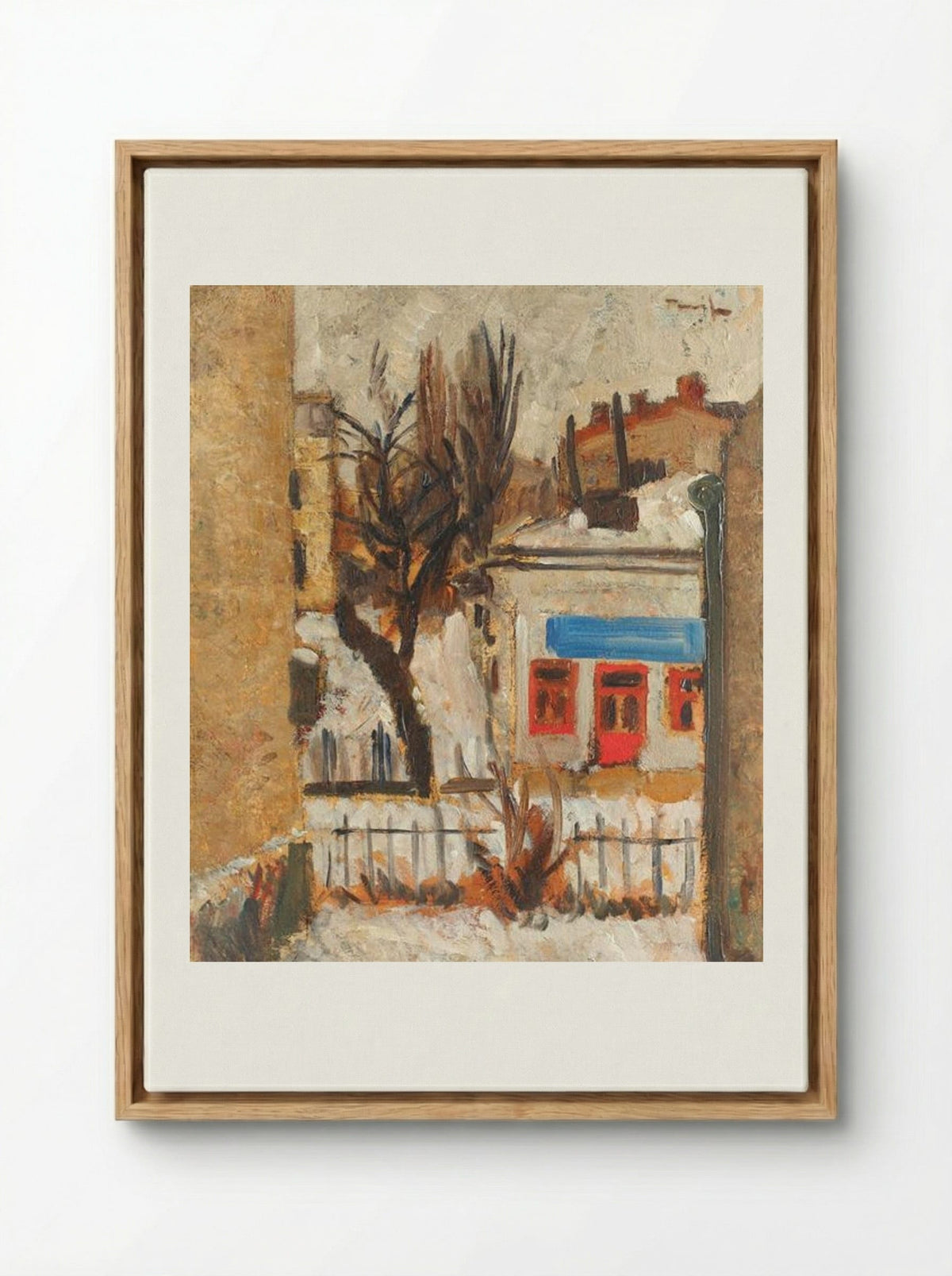 Winter Landscape - Nicolae Tonitza - Framed Canvas Wood