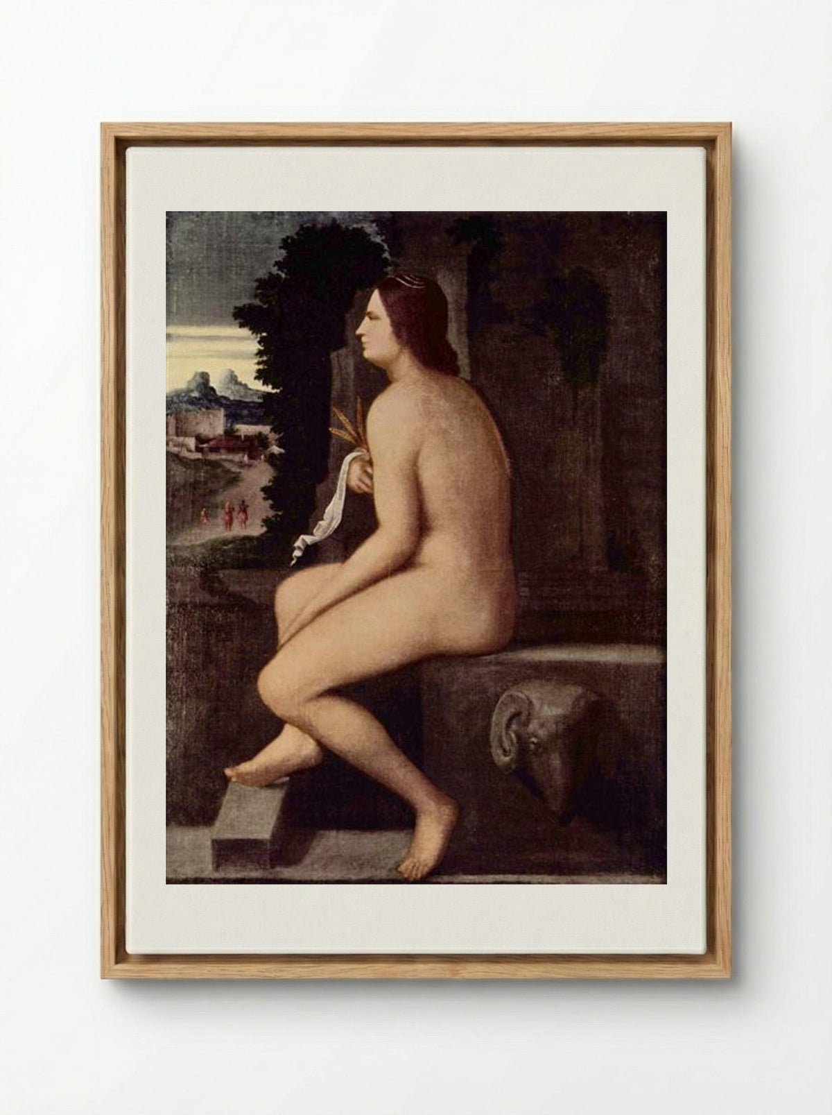 Ceres - Giorgione - Framed Canvas Wood