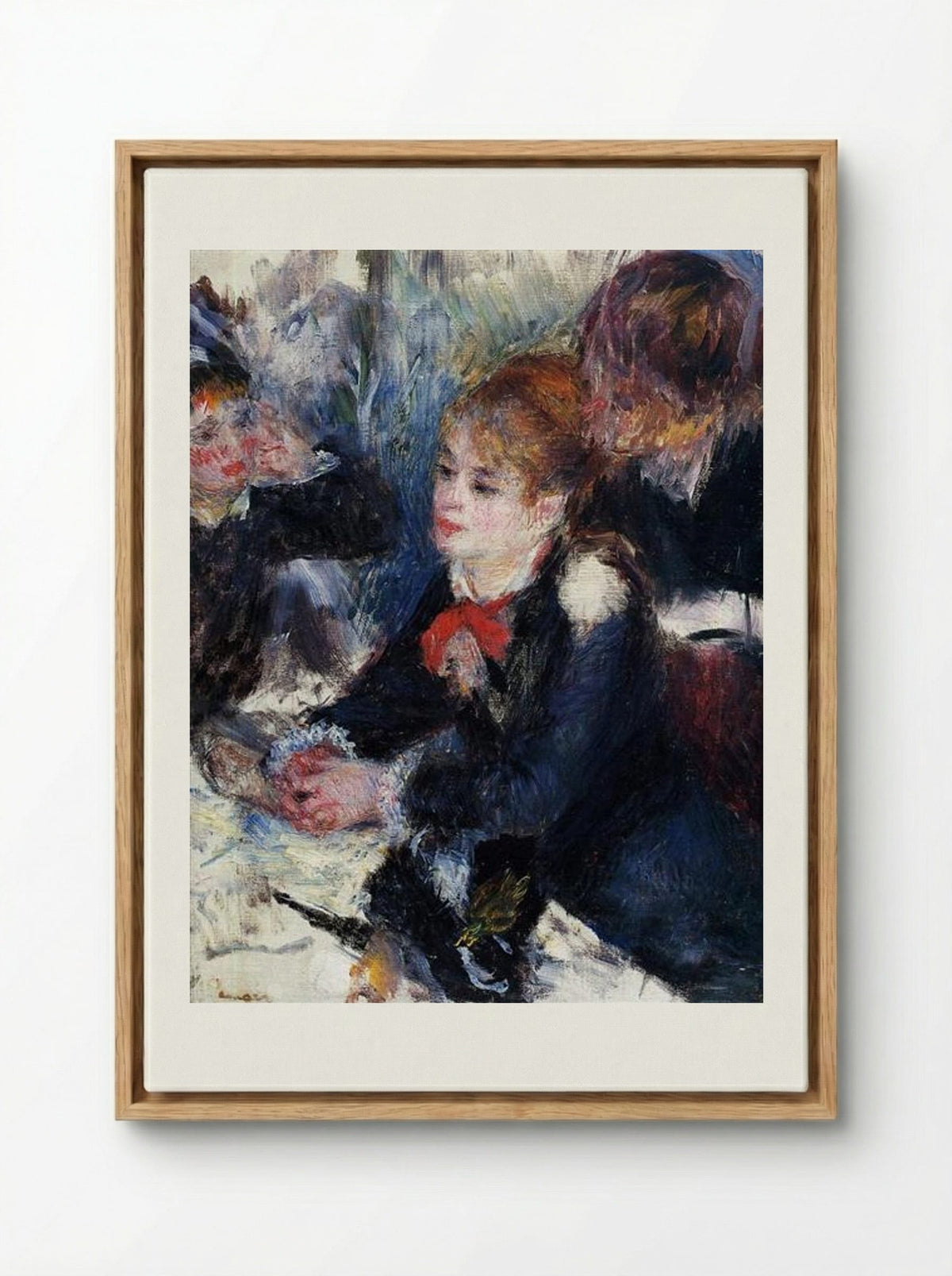 At the Milliner's - Pierre-Auguste Renoir - Framed Canvas Wood