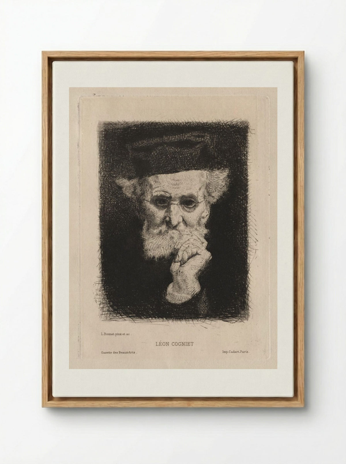 Léon Cogniet - Léon Bonnat - Framed Canvas Wood