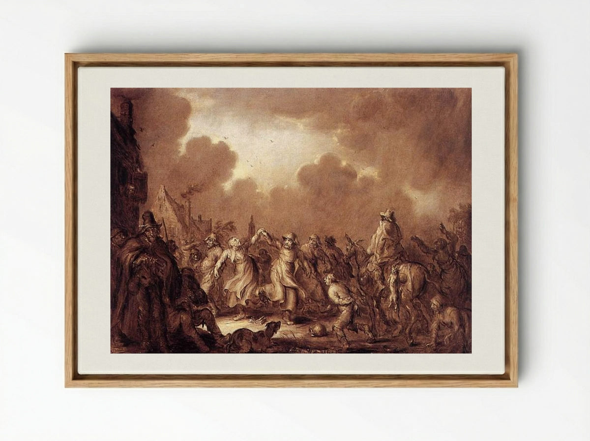 Fools Have the Most Fun - Adriaen van de Venne - Framed Canvas Wood