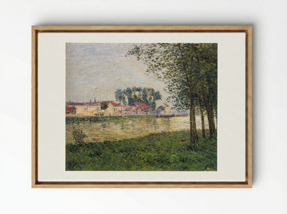 By the Oise at Parmain - Gustave Loiseau - Framed Canvas Wood