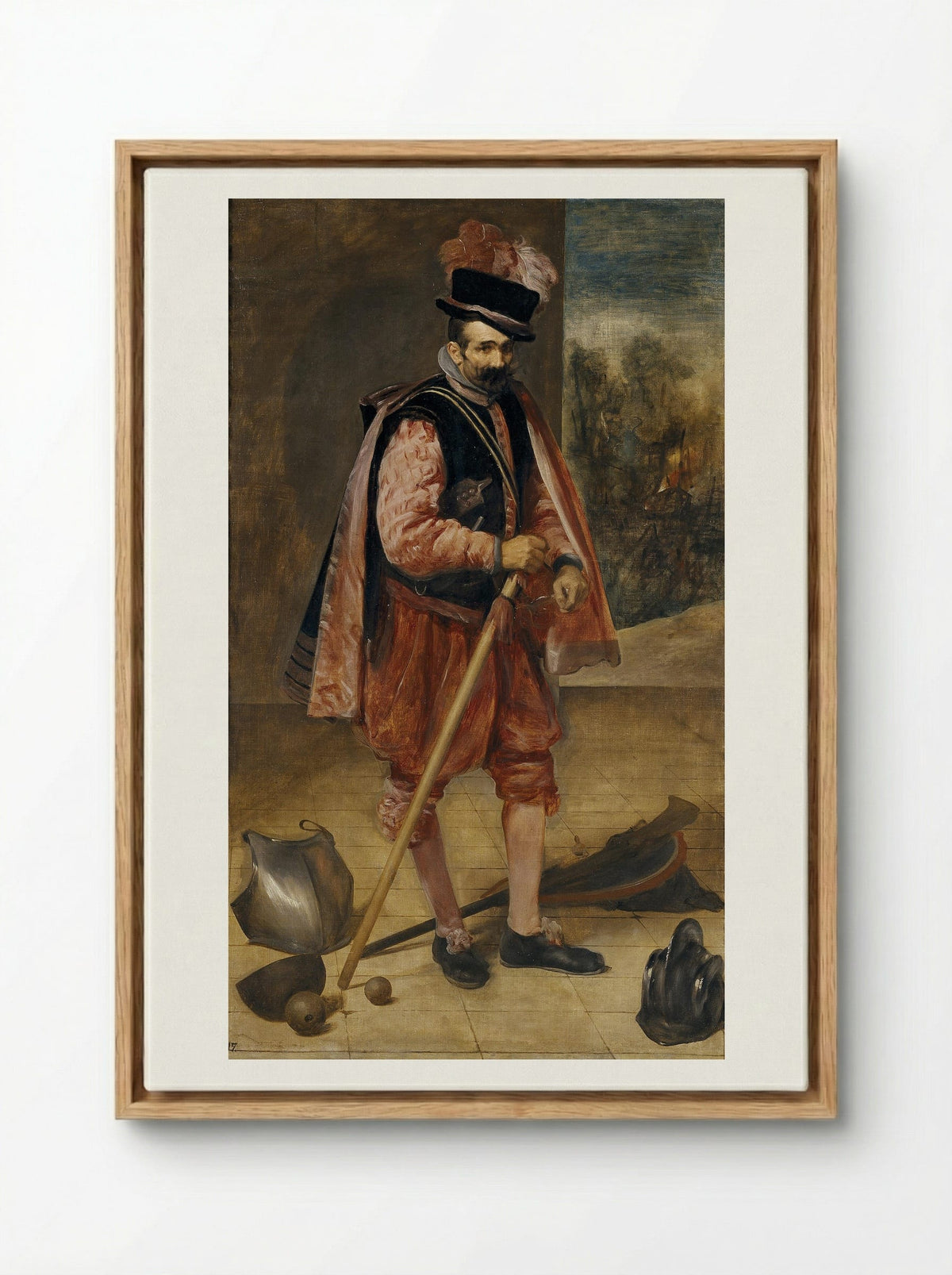 The Jester Don Juan of Austria - Diego Velázquez - Framed Canvas Wood
