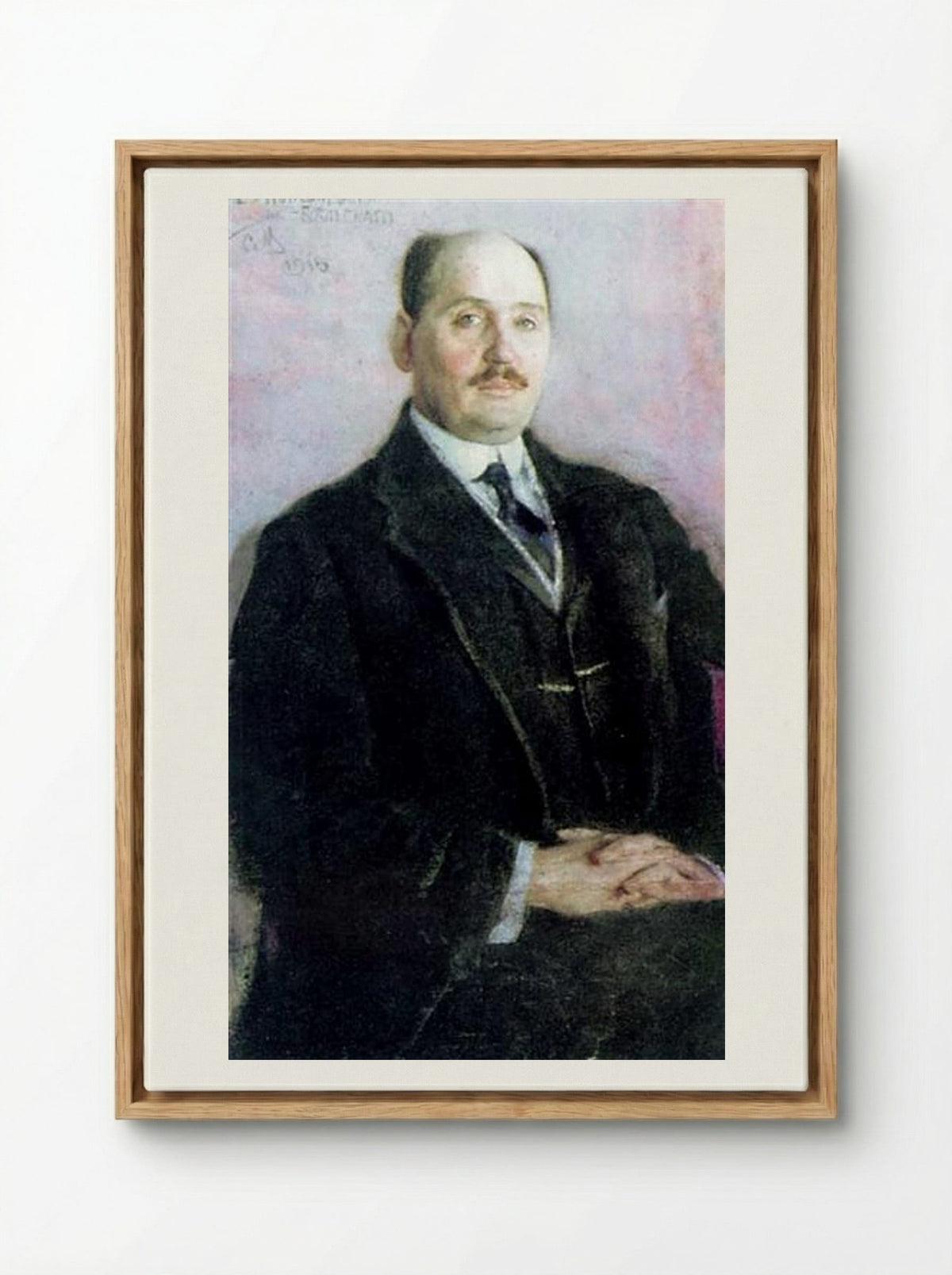 Self-Portrait - Nikolay Bogdanov-Belsky - Framed Canvas Wood