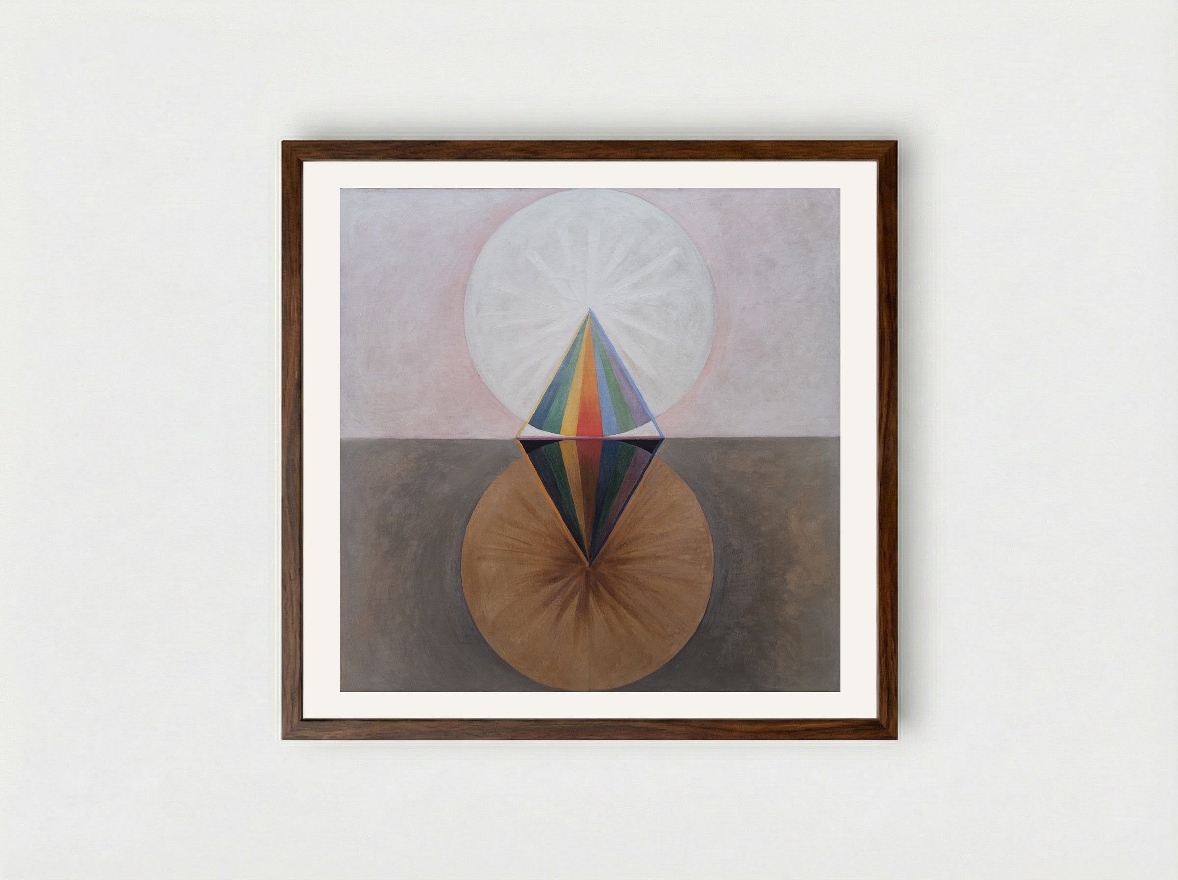 The Swan, No. 12 - Hilma af Klint - Framed Print Dark Wood